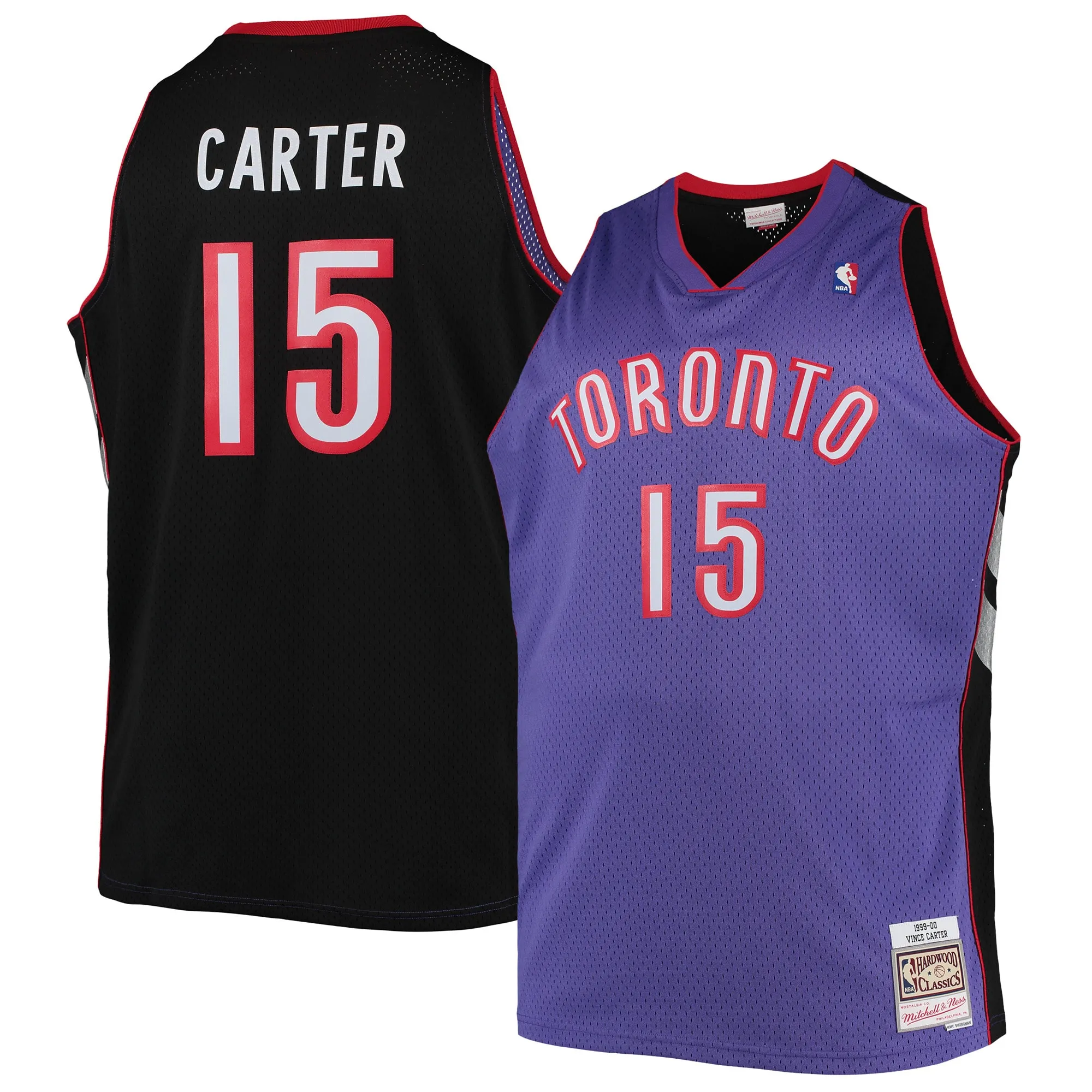 Vince Carter Toronto Raptors Mitchell & Ness Big & Tall 1999-00 Hardwood Classics Swingman Jersey - Purple