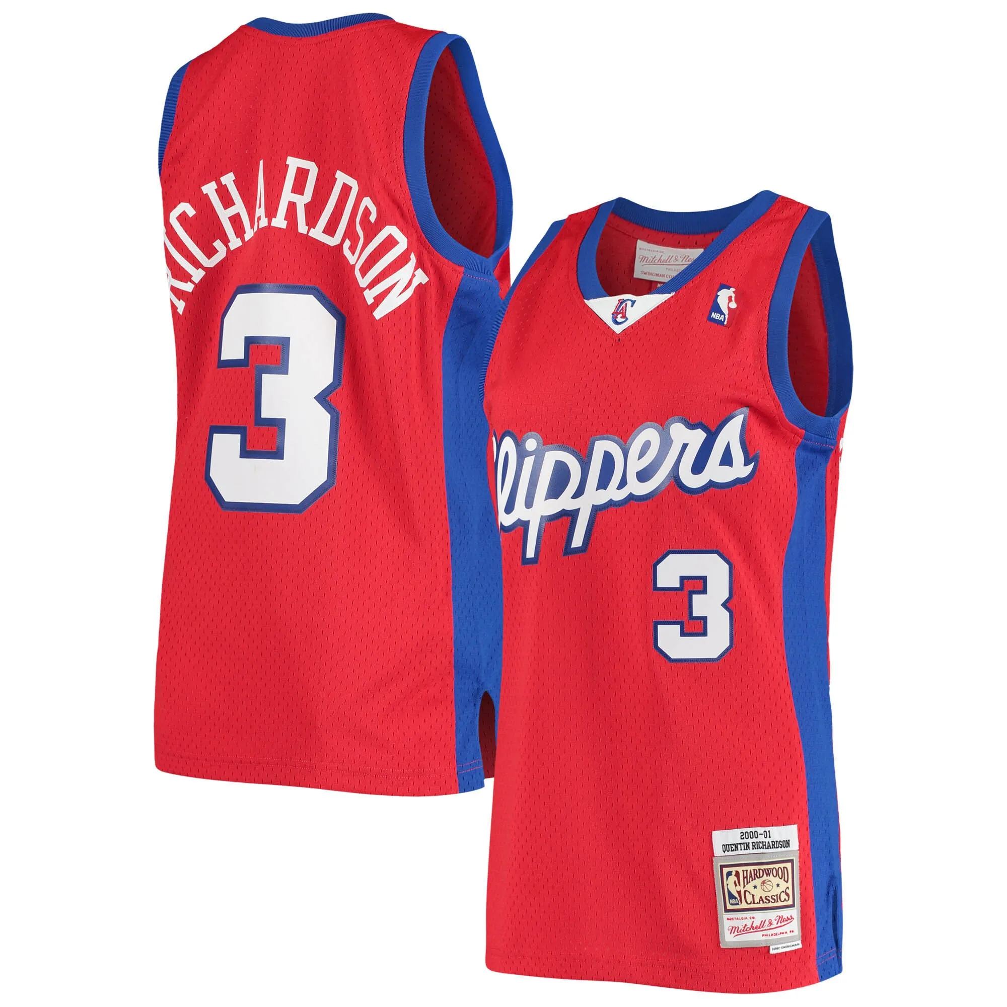 Quentin Richardson LA Clippers Mitchell & Ness 2000-01 Hardwood Classics Swingman Jersey - Red