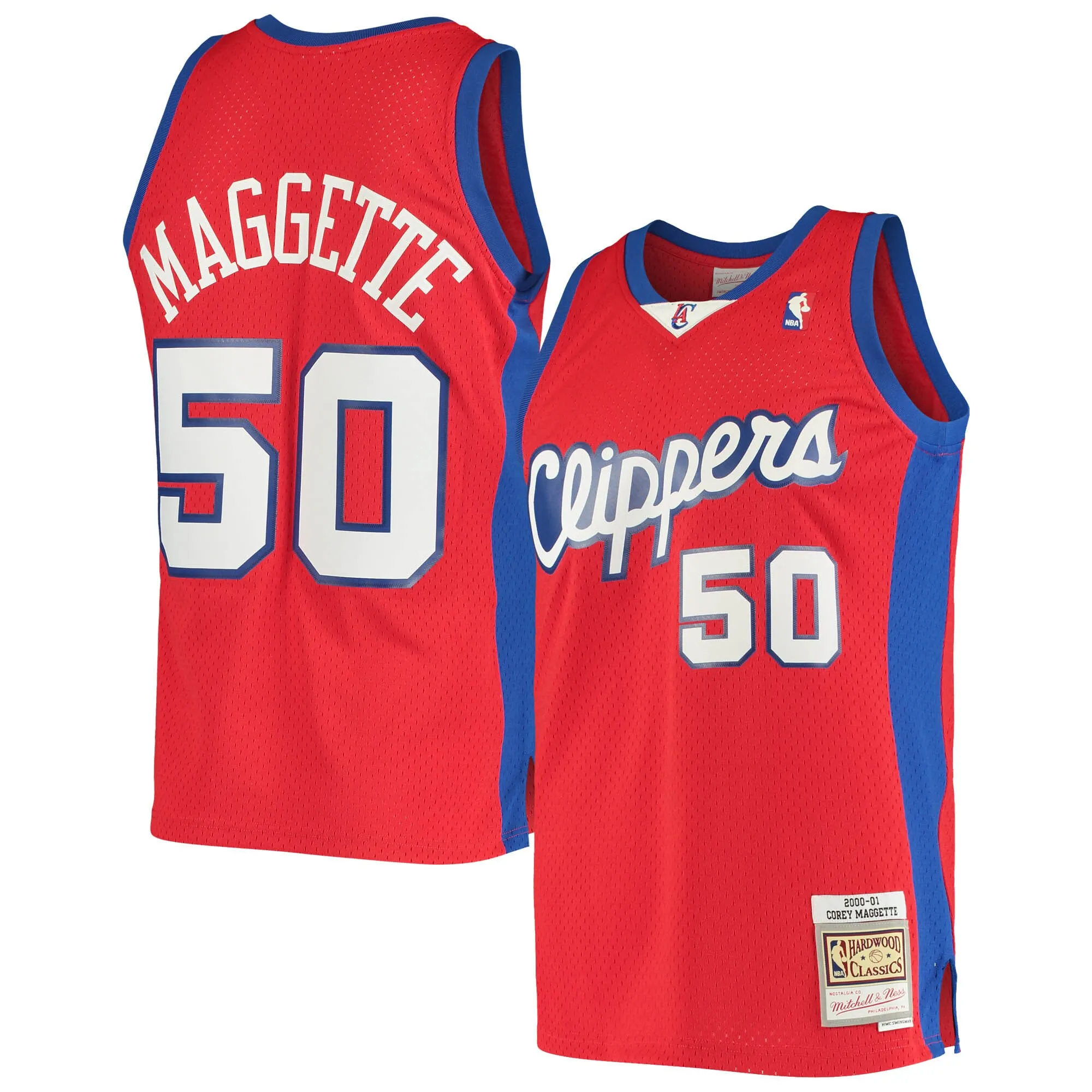 Corey Maggette LA Clippers Mitchell & Ness 2000-01 Hardwood Classics Swingman Jersey - Red
