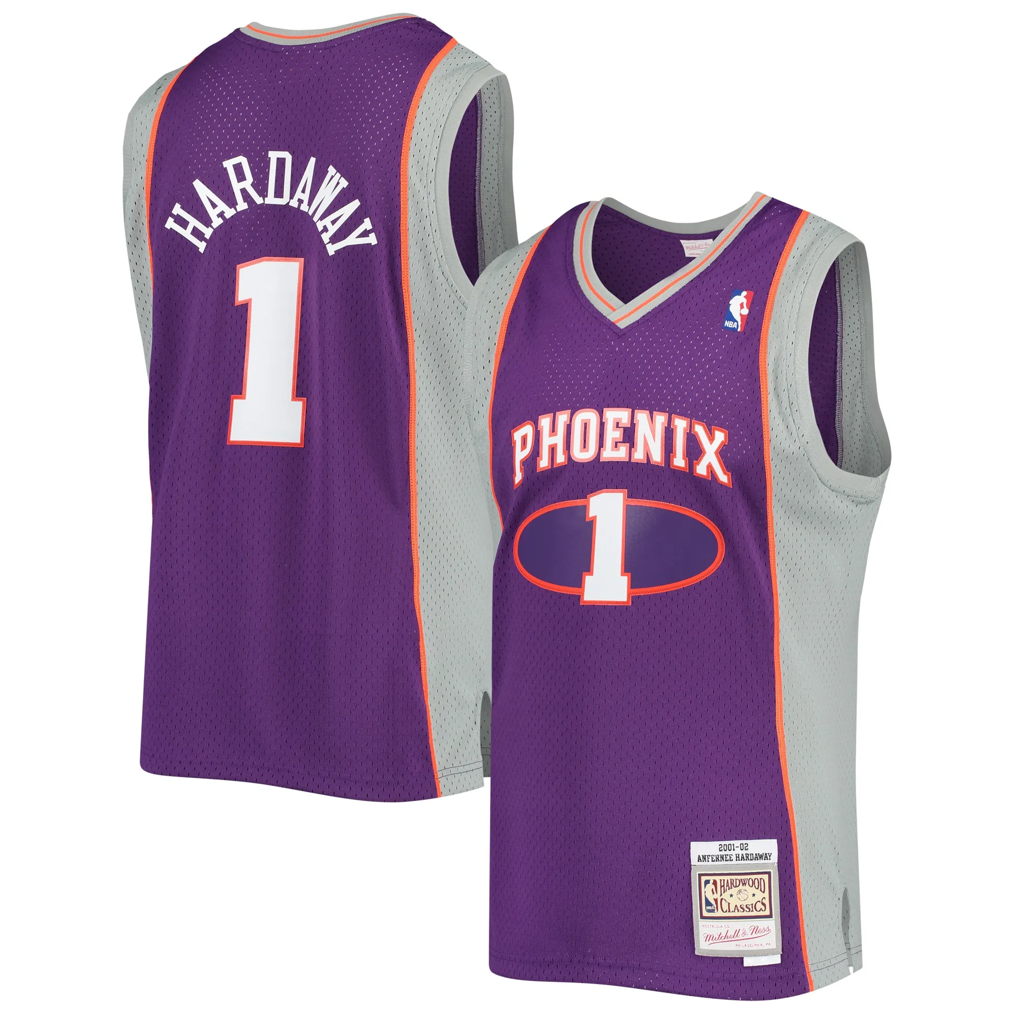 Penny Hardaway Phoenix Suns Mitchell & Ness 2001-02 Hardwood Classics Swingman Jersey - Purple