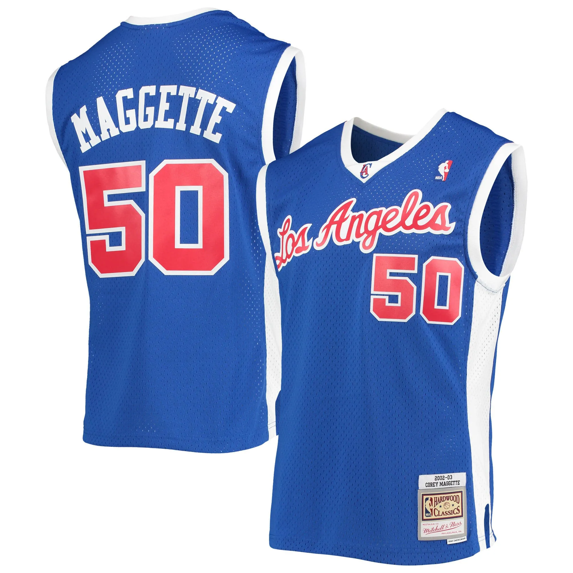 Corey Maggette LA Clippers Mitchell & Ness 2002-03 Hardwood Classics Swingman Jersey - Royal