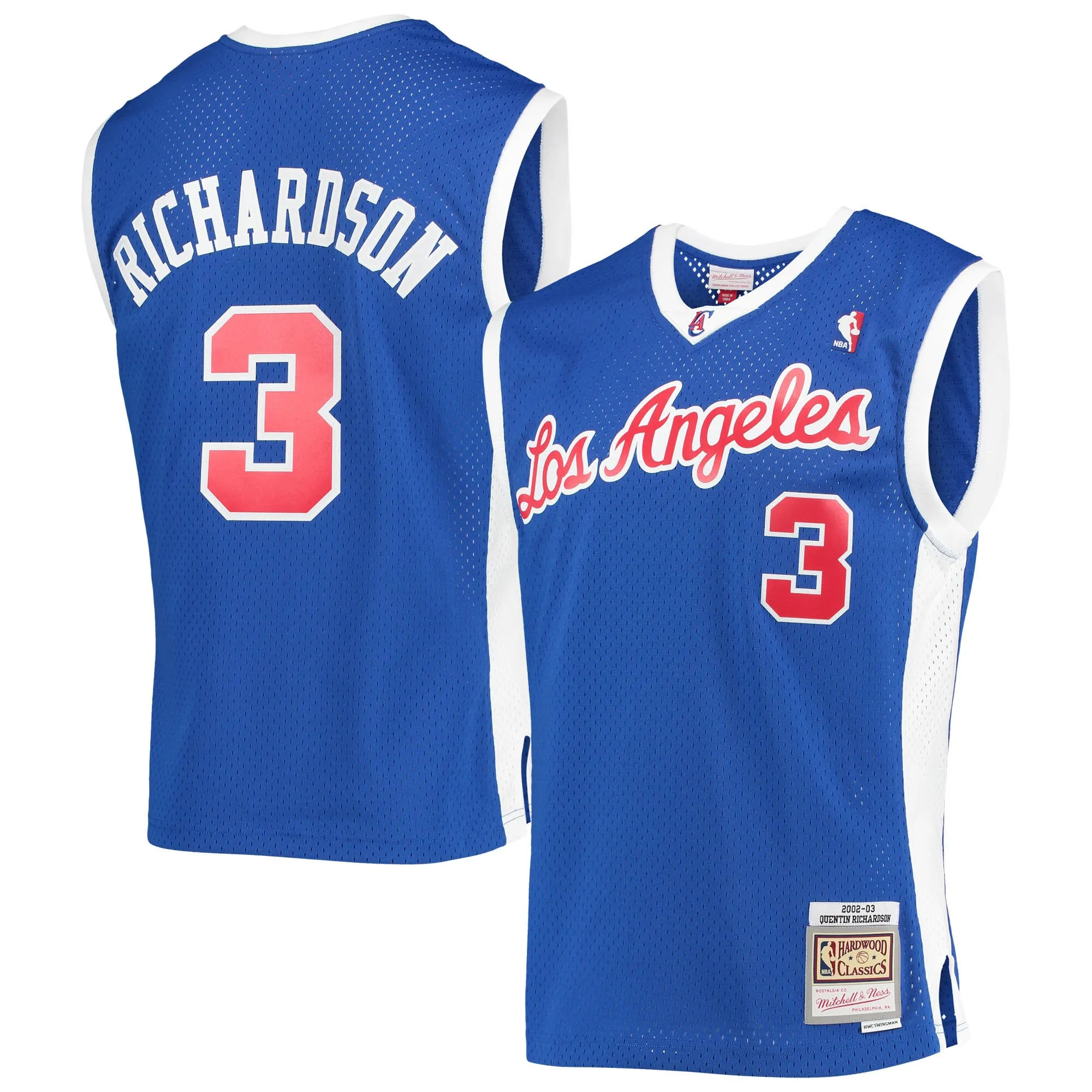 Quentin Richardson LA Clippers Mitchell & Ness 2002-03 Hardwood Classics Swingman Jersey - Royal
