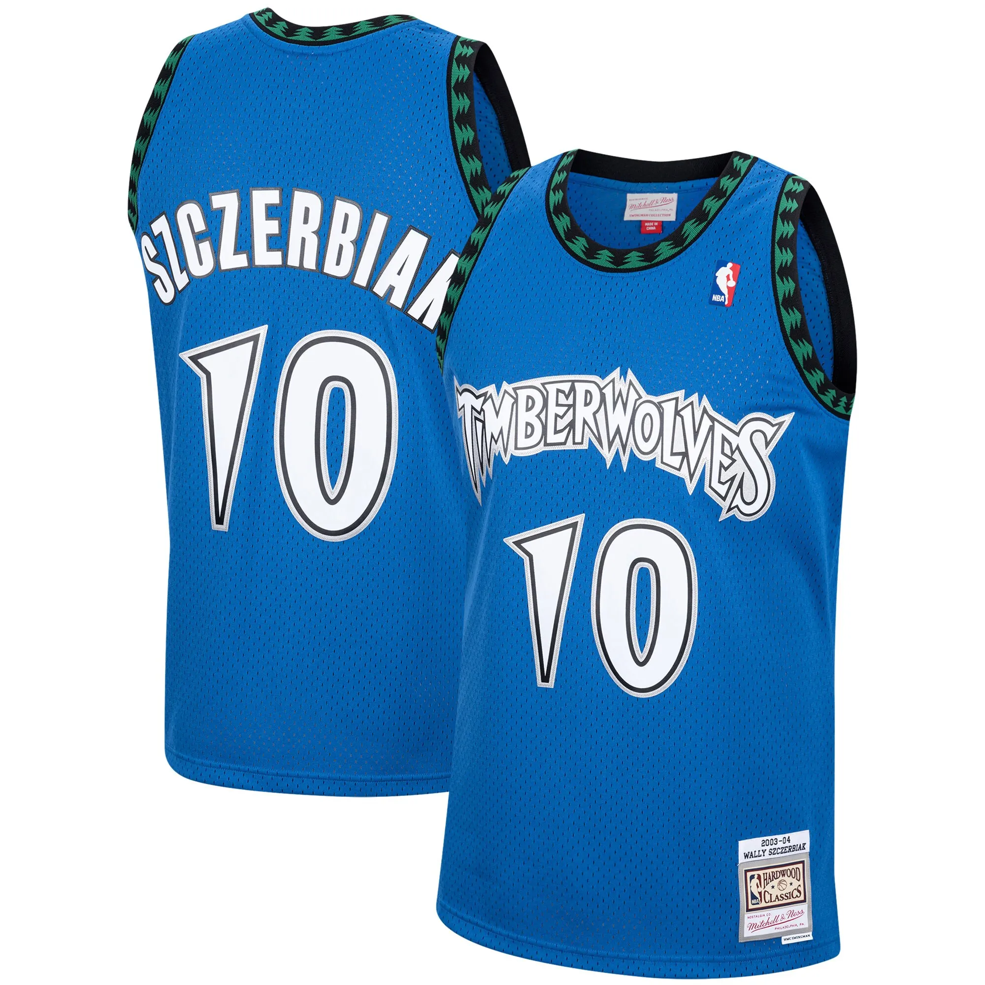Wally Szczerbiak Minnesota Timberwolves Mitchell & Ness 2003-04 Hardwood Classics Swingman Jersey - Blue