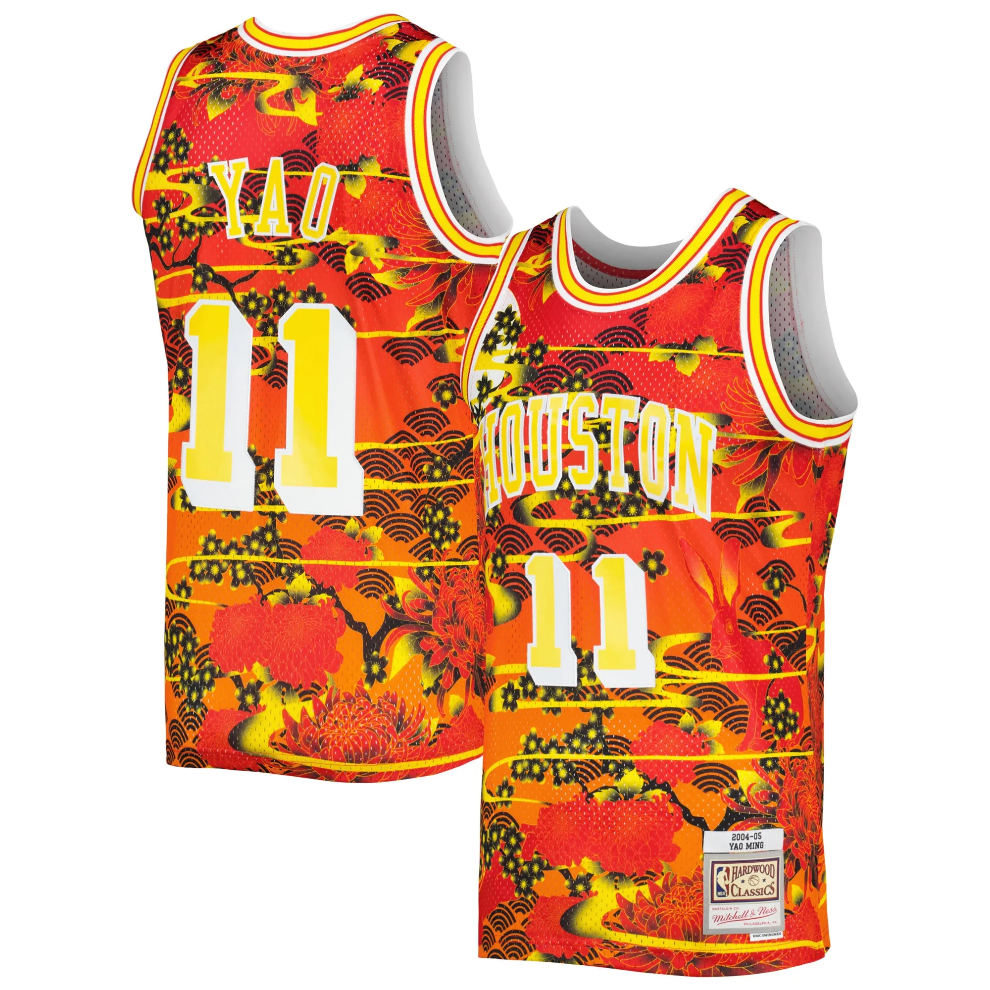 Yao Ming Houston Rockets Mitchell & Ness 2004-05 Hardwood Classics Lunar New Year Swingman Jersey - Red