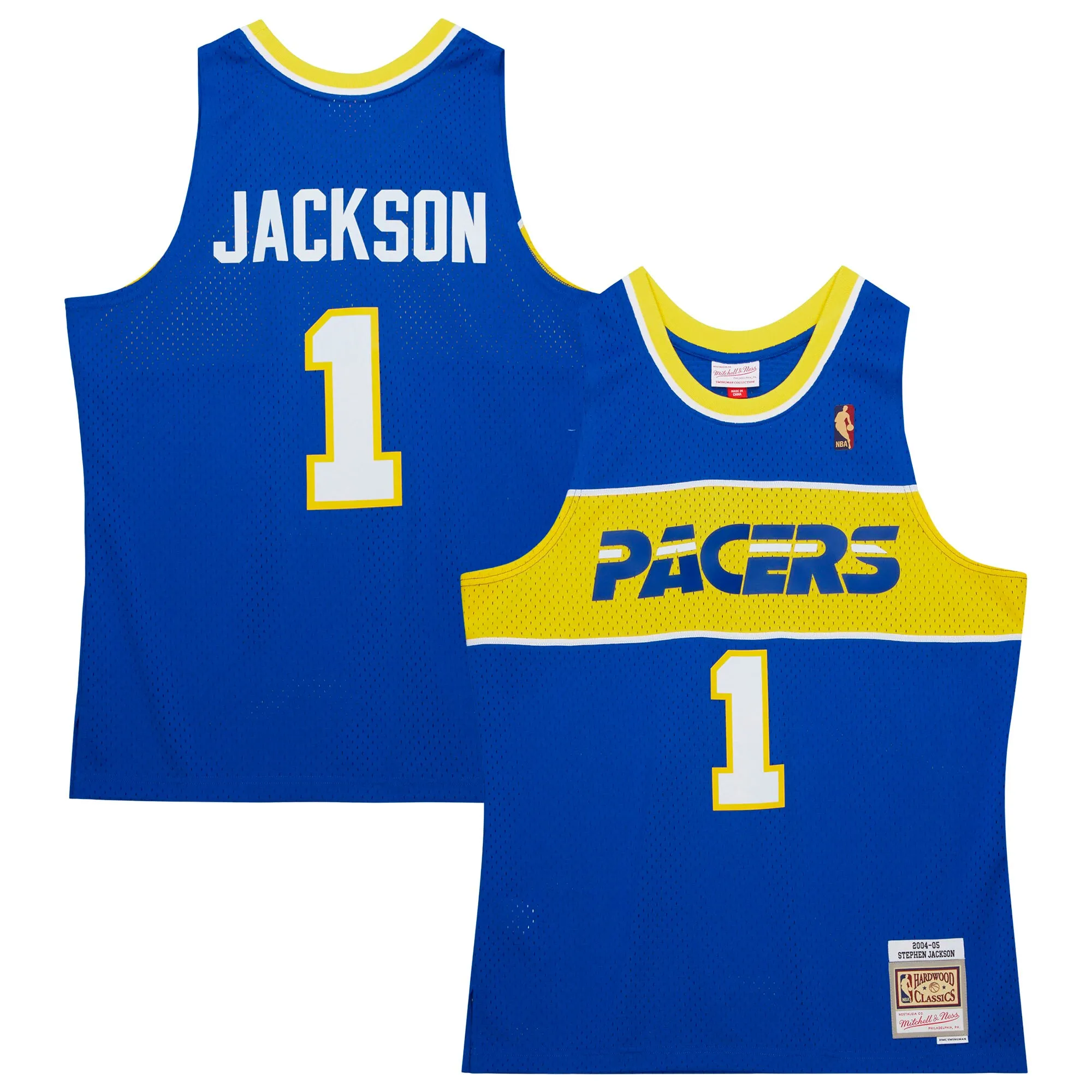 Stephen Jackson Indiana Pacers Mitchell & Ness  2004-05 Hardwood Classics Swingman Jersey - Royal