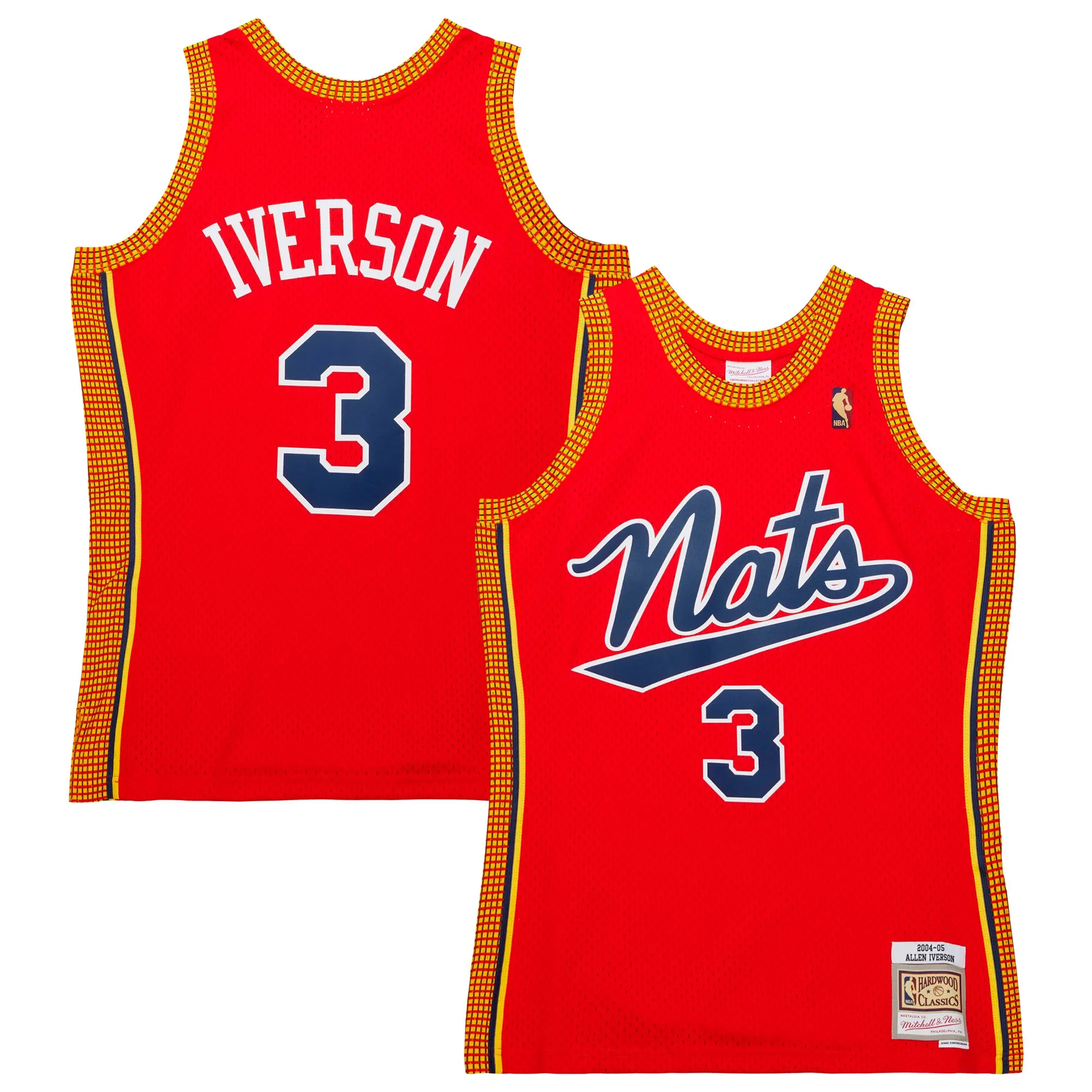 Allen Iverson Philadelphia 76ers Mitchell & Ness  2004-05 Hardwood Classics Swingman Jersey - Red