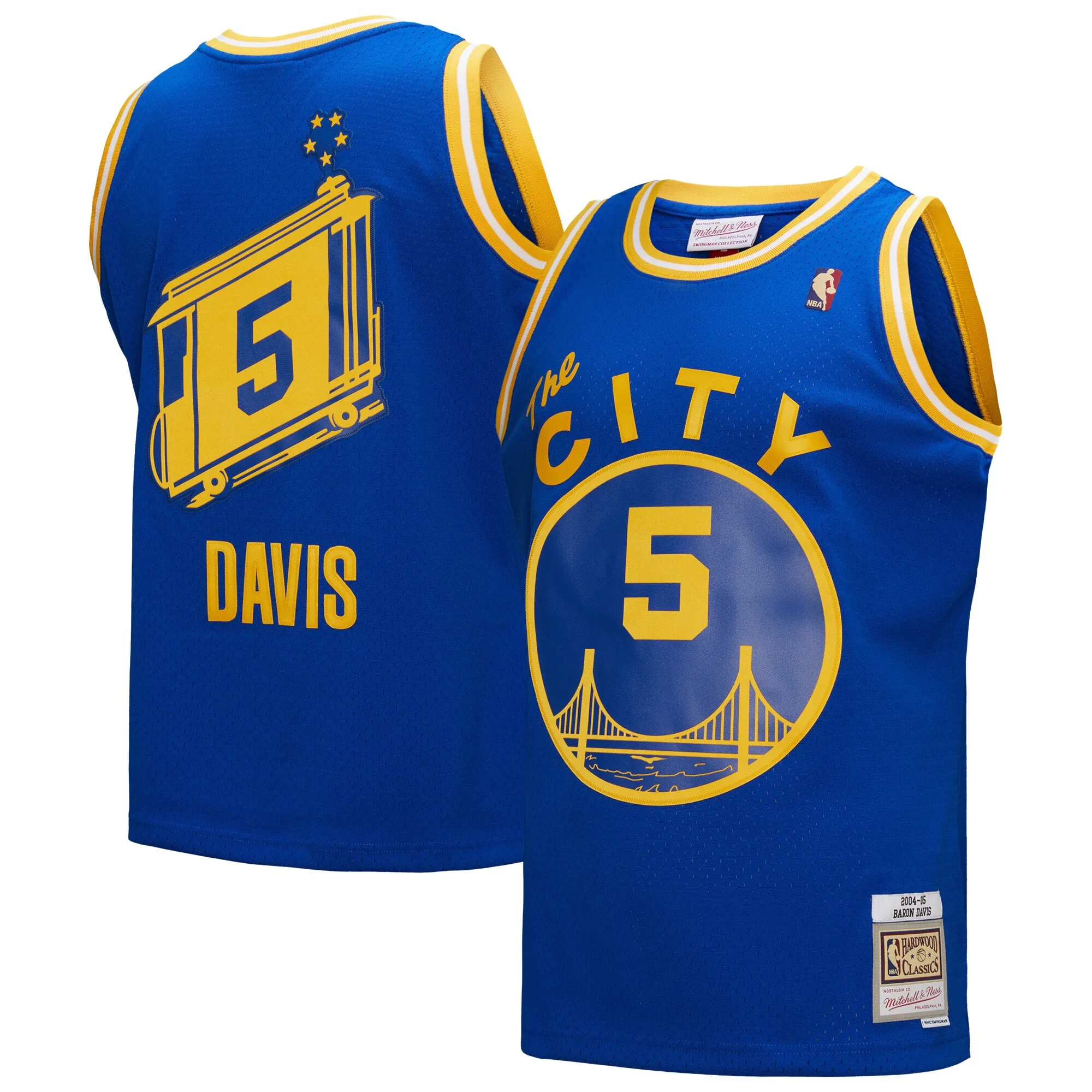 Baron Davis Golden State Warriors Mitchell & Ness Hardwood Classics 2004-05 Swingman Jersey - Royal