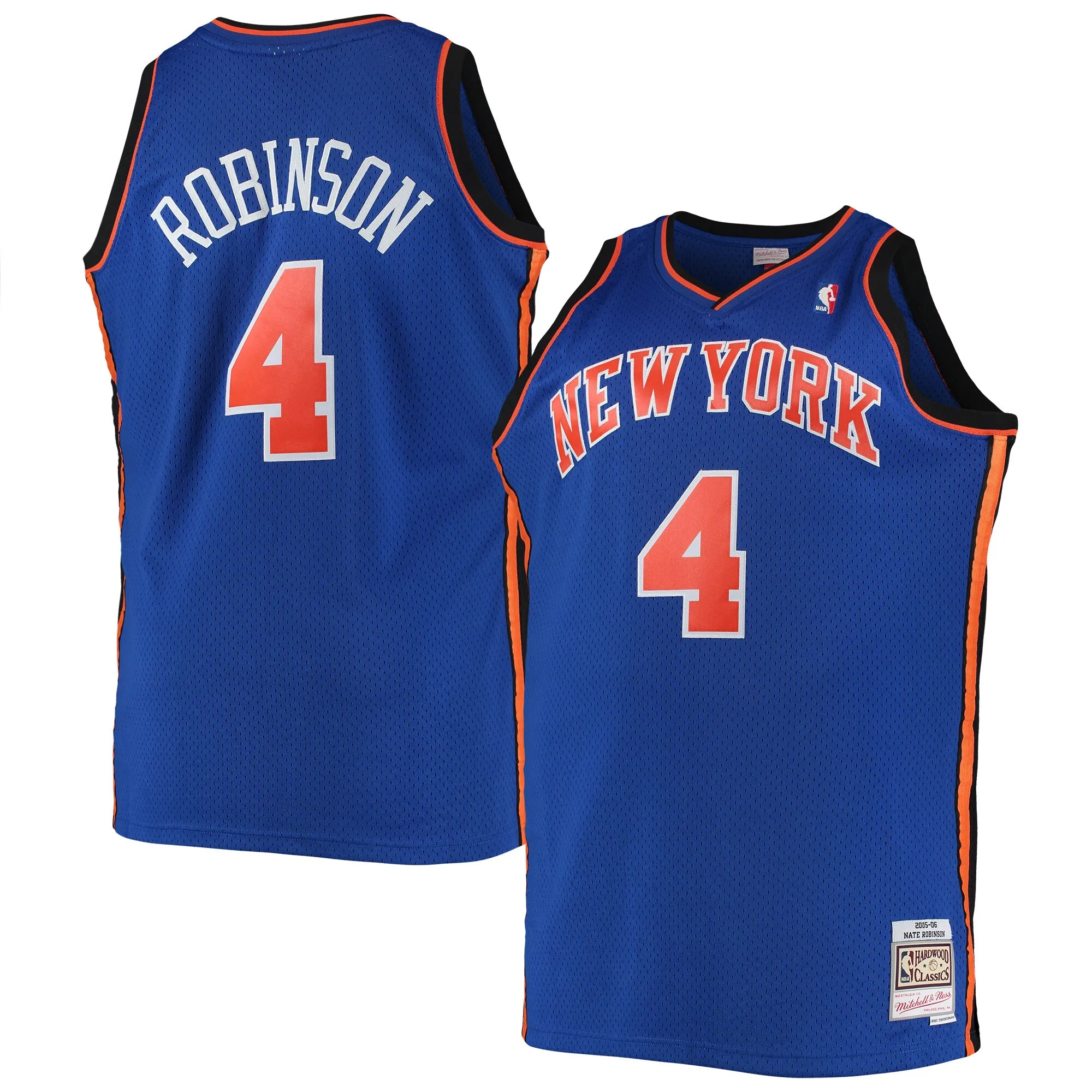 Nate Robinson New York Knicks Mitchell & Ness 2005-06 Big & Tall Hardwood Classics Swingman Jersey - Blue