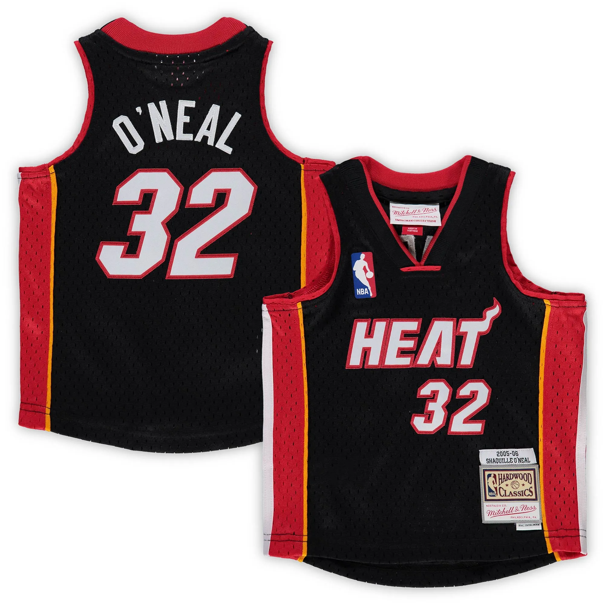 Shaquille O'Neal Miami Heat Mitchell & Ness Infant 2005-06 Hardwood Classics Retired Player Jersey - Black