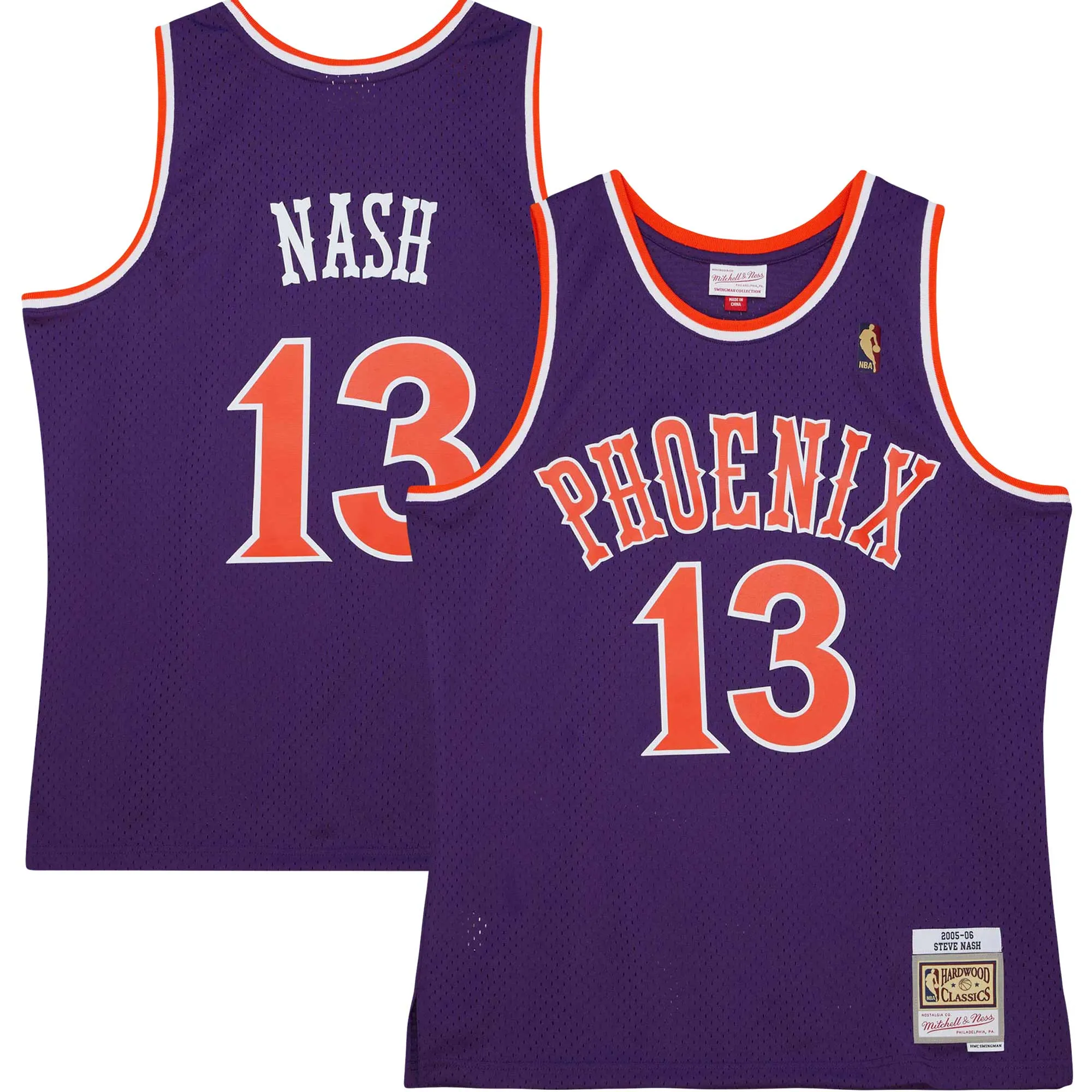 Steve Nash Phoenix Suns Mitchell & Ness 2005-06 Hardwood Classics Swingman Jersey - Purple