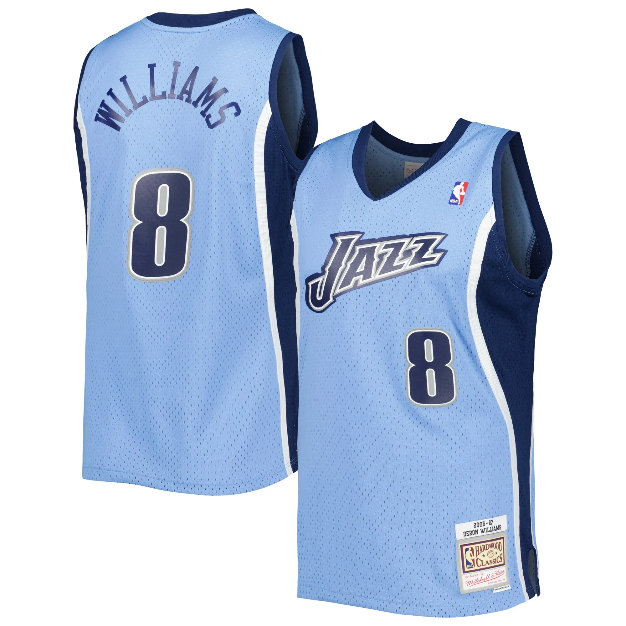 Deron Williams Utah Jazz Mitchell & Ness 2006-07 Hardwood Classics Swingman Jersey - Blue