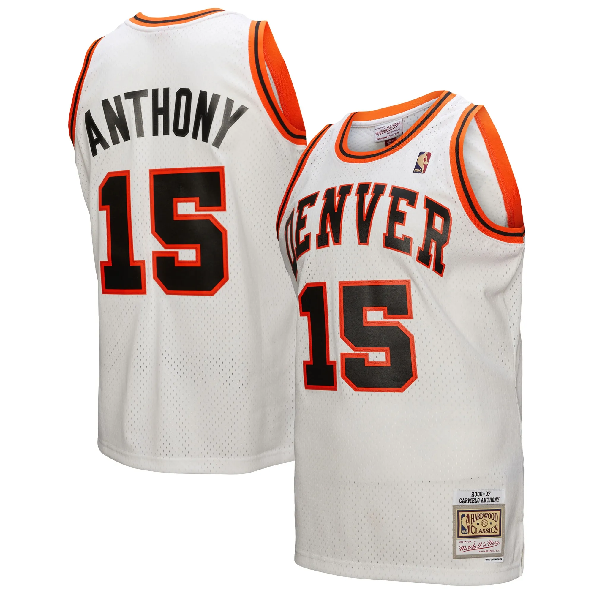 Carmelo Anthony Denver Nuggets Mitchell & Ness 2006-07 Swingman Jersey - White
