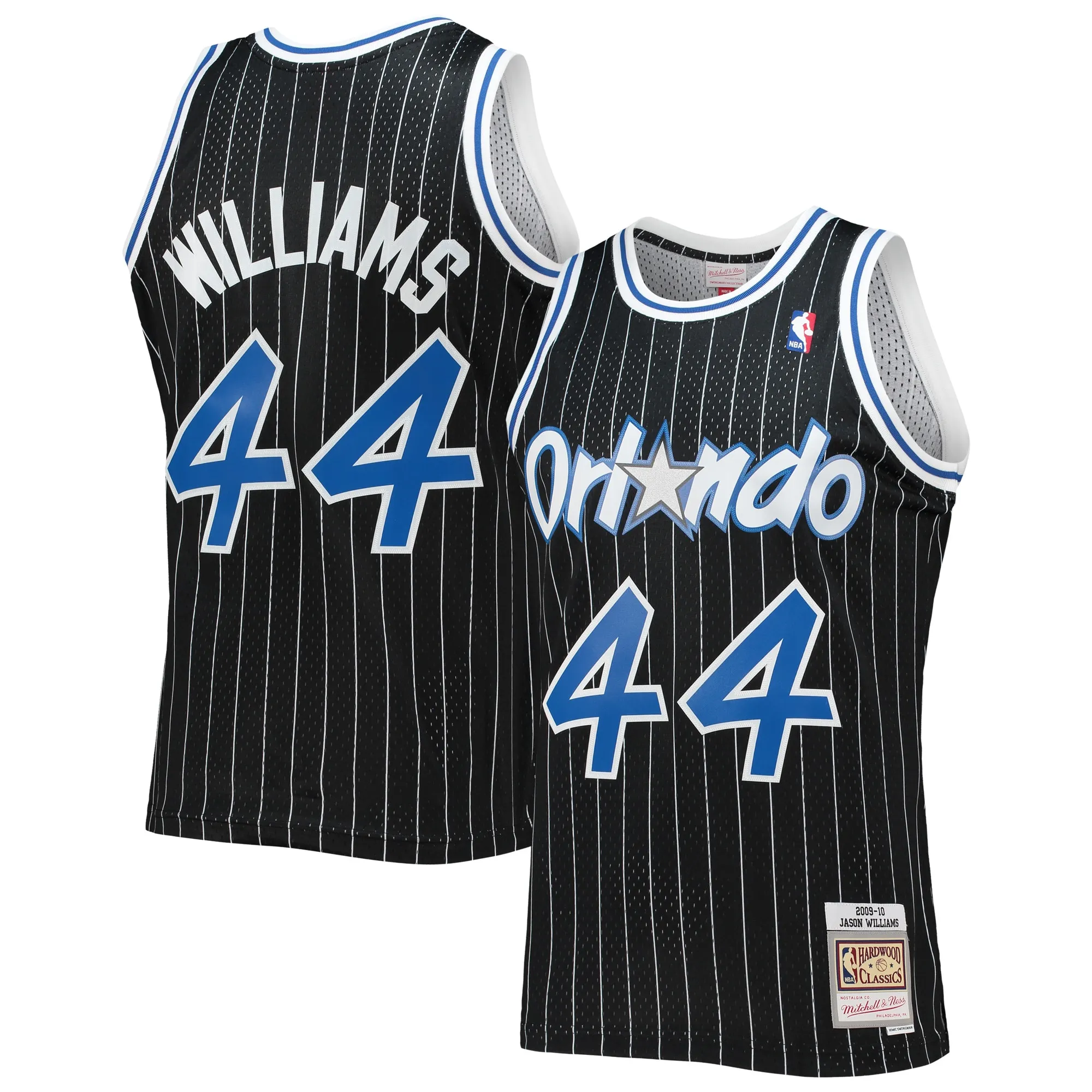 Jason Williams Orlando Magic Mitchell & Ness 2009-10 Hardwood Classics Swingman Jersey - Black