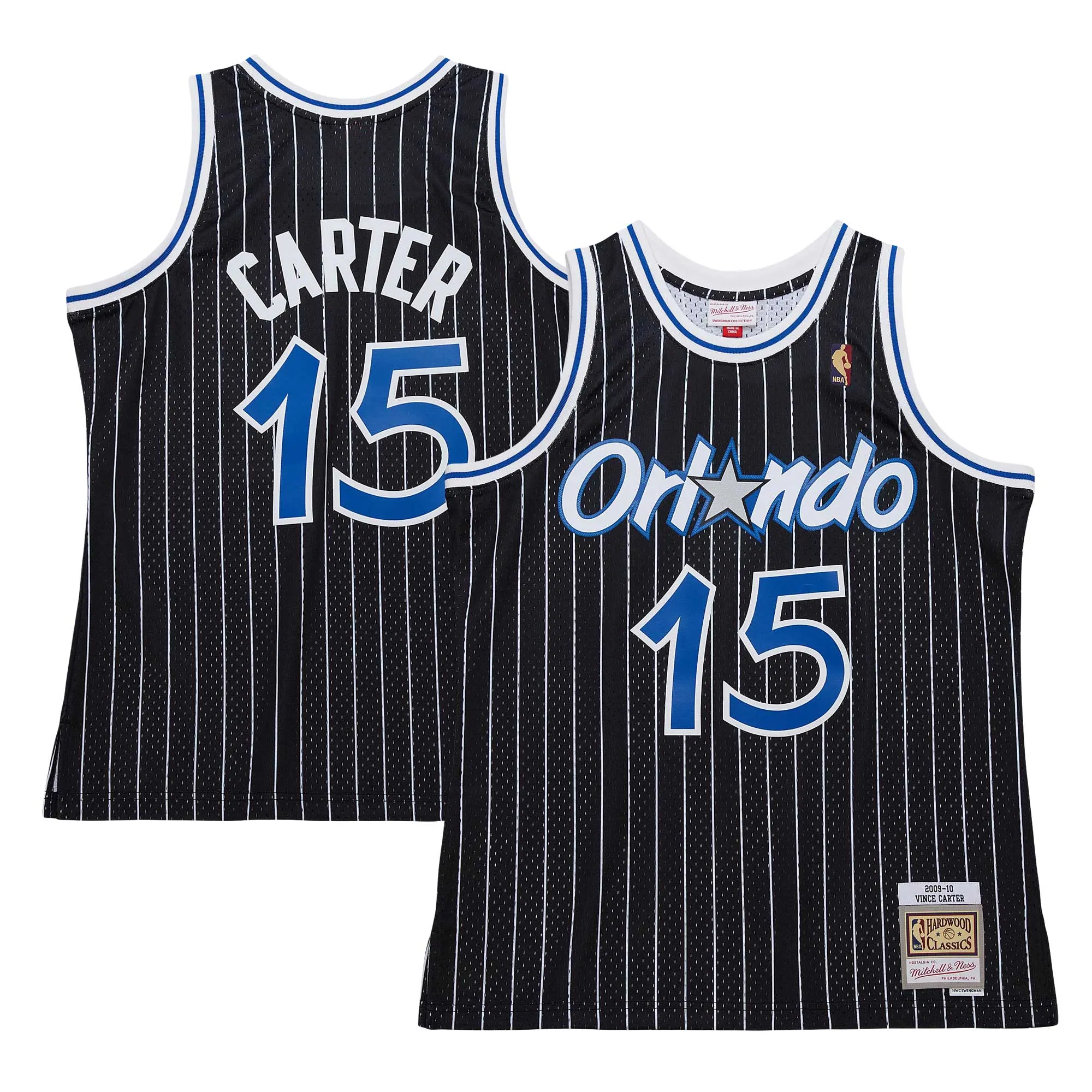 Vince Carter Orlando Magic Mitchell & Ness 2009-10 Hardwood Classics Swingman Jersey - Black
