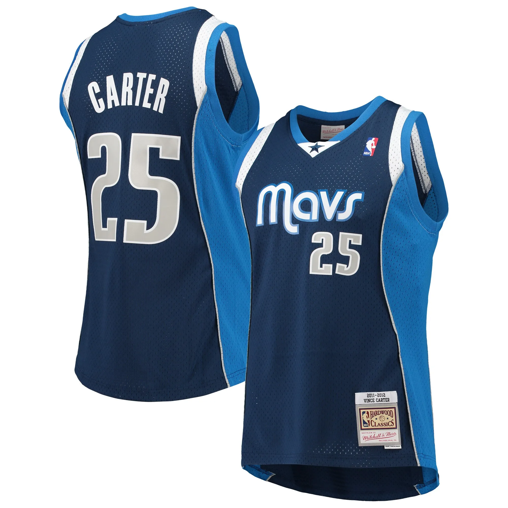 Vince Carter Dallas Mavericks Mitchell & Ness 2011-12 Hardwood Classics Swingman Jersey - Navy