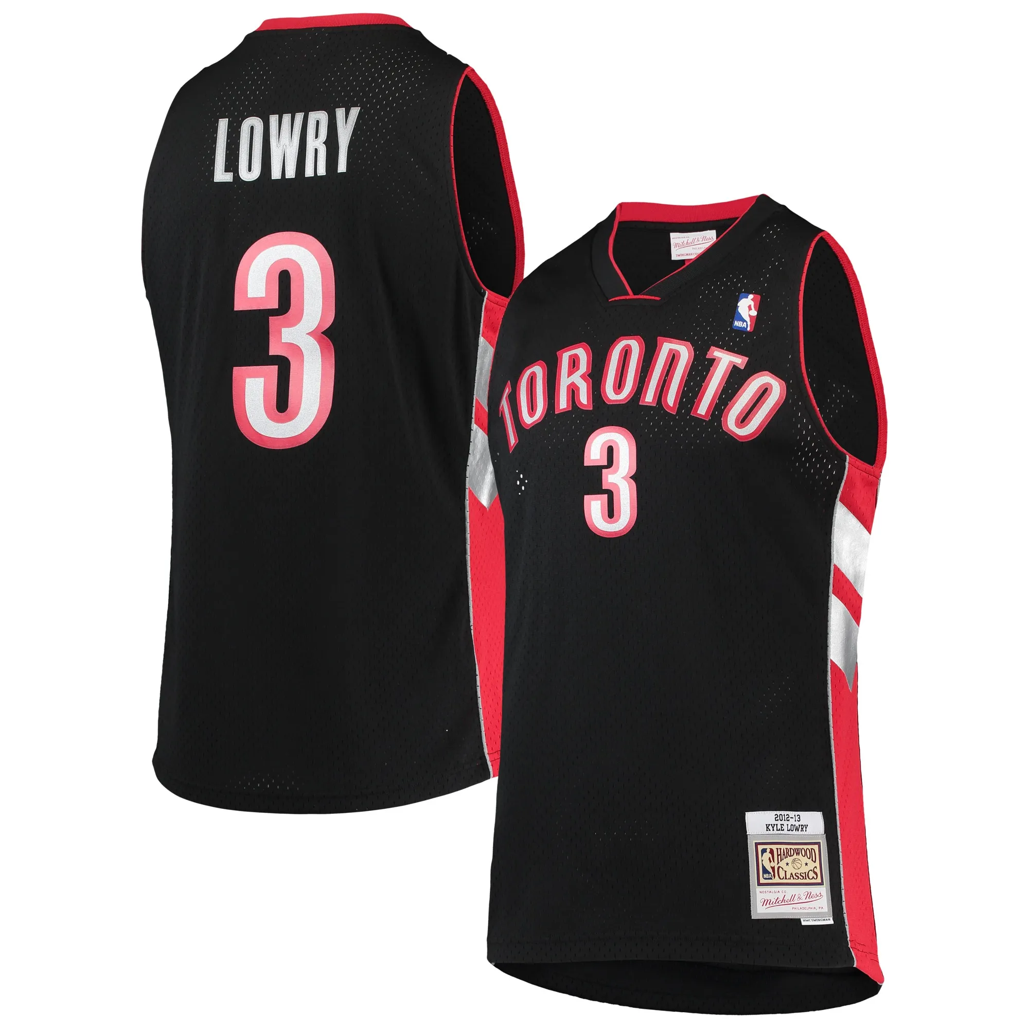 Kyle Lowry Toronto Raptors Mitchell & Ness 2012-13 Hardwood Classics Swingman Jersey - Black