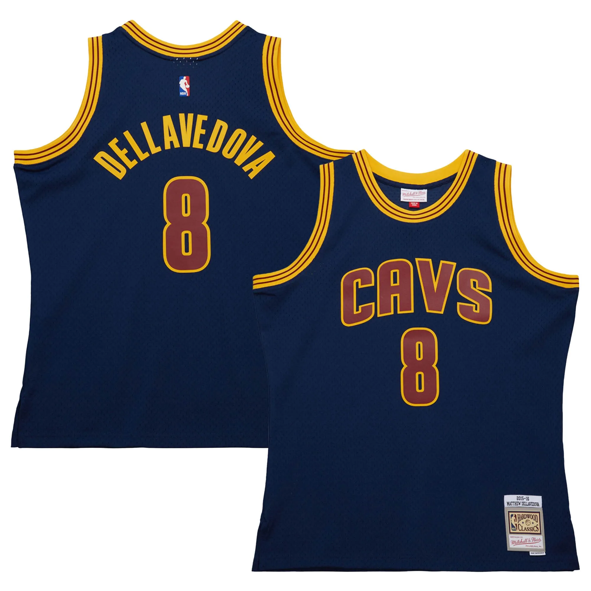 Matthew Dellavedova Cleveland Cavaliers Mitchell & Ness 2015-16 Hardwood Classics Swingman Jersey - Navy