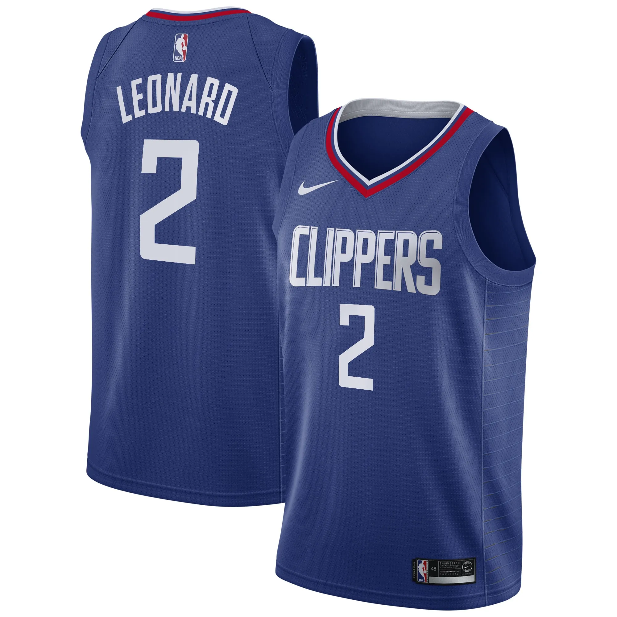 Kawhi Leonard LA Clippers Nike 2019-20 Swingman Jersey Blue - Icon Edition