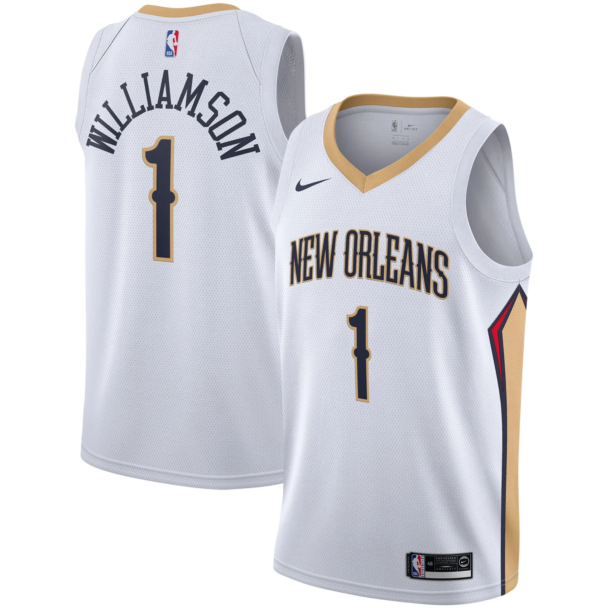 Zion Williamson New Orleans Pelicans Nike 2019-2020 Swingman Jersey - Association Edition - White