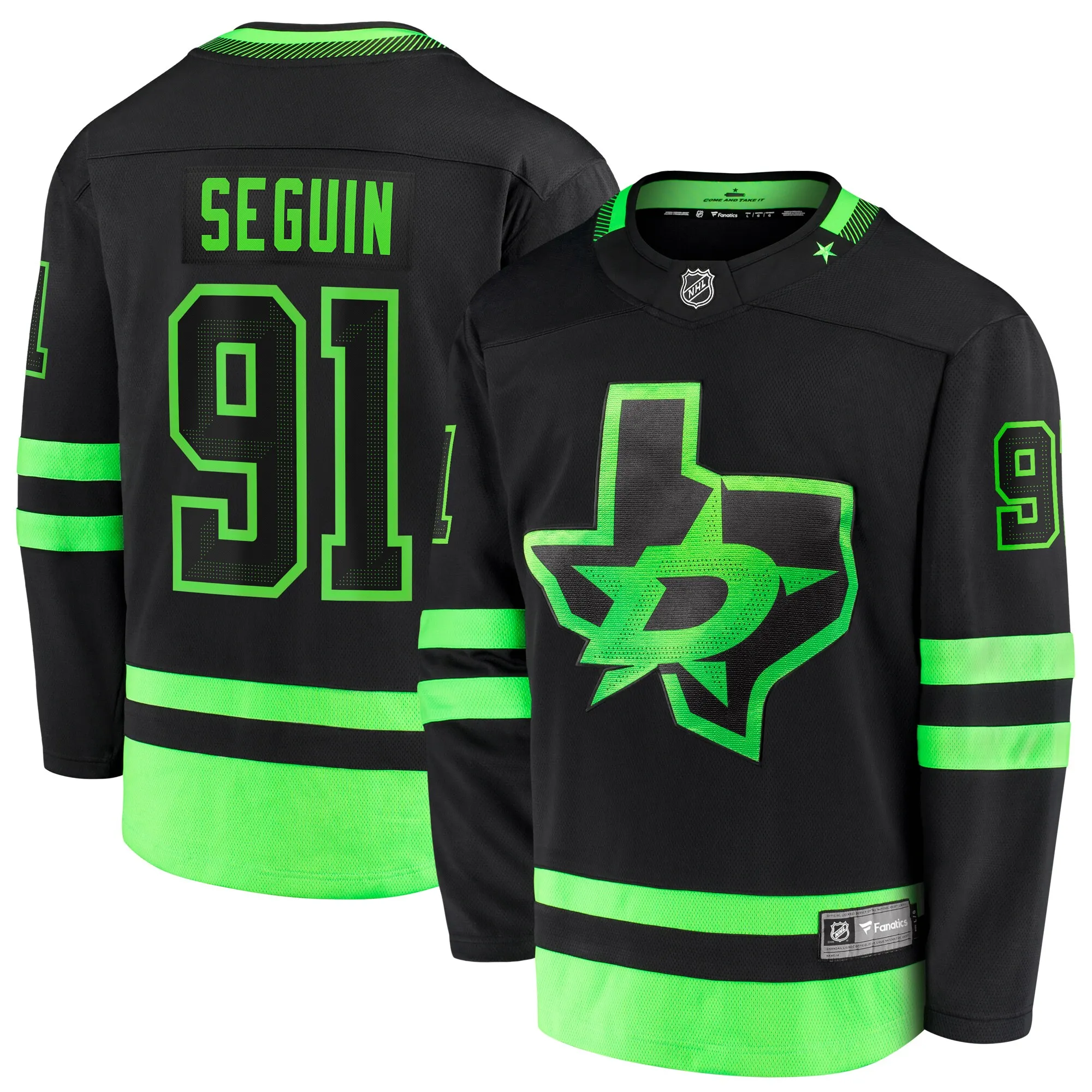 Tyler Seguin Dallas Stars Fanatics 2020-21 Alternate Premier Breakaway Player Jersey - Black