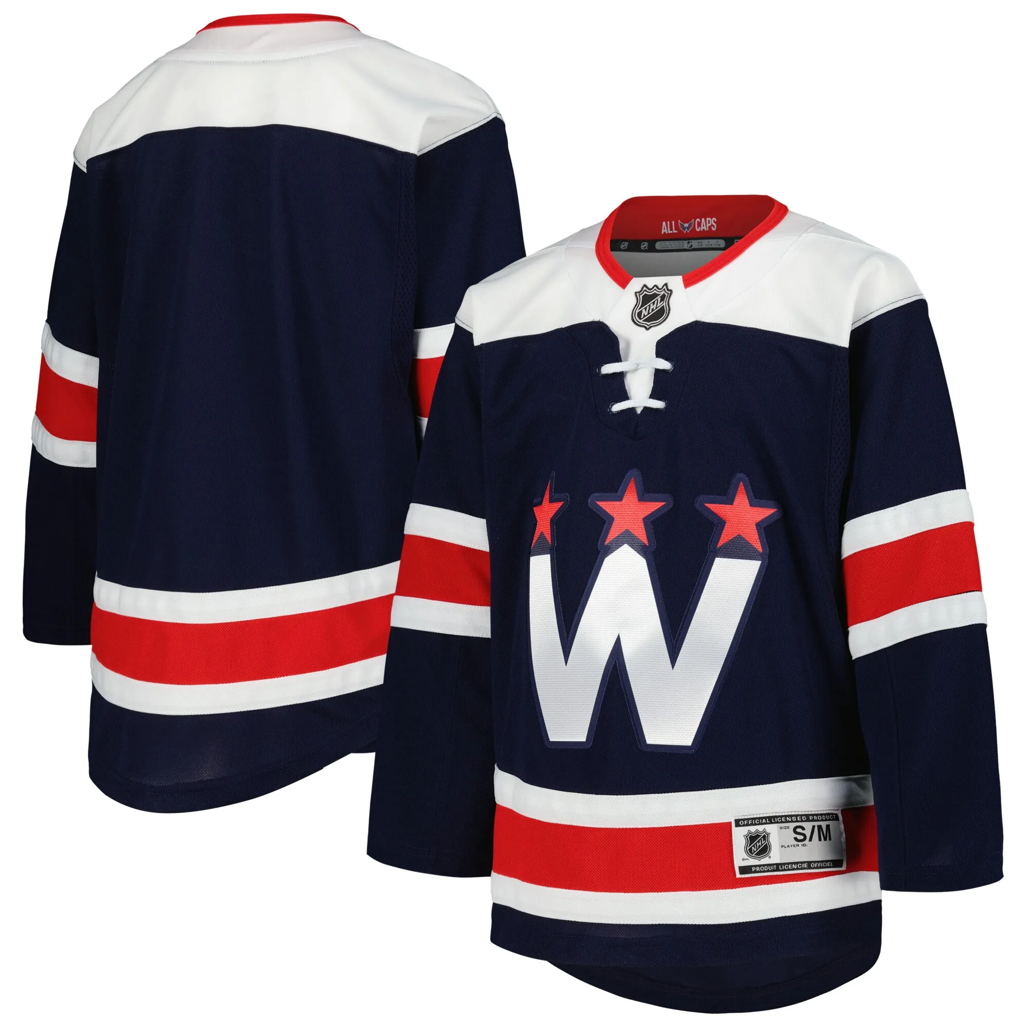 Washington Capitals Youth 2020-21 Alternate Premier Jerseys - Navy