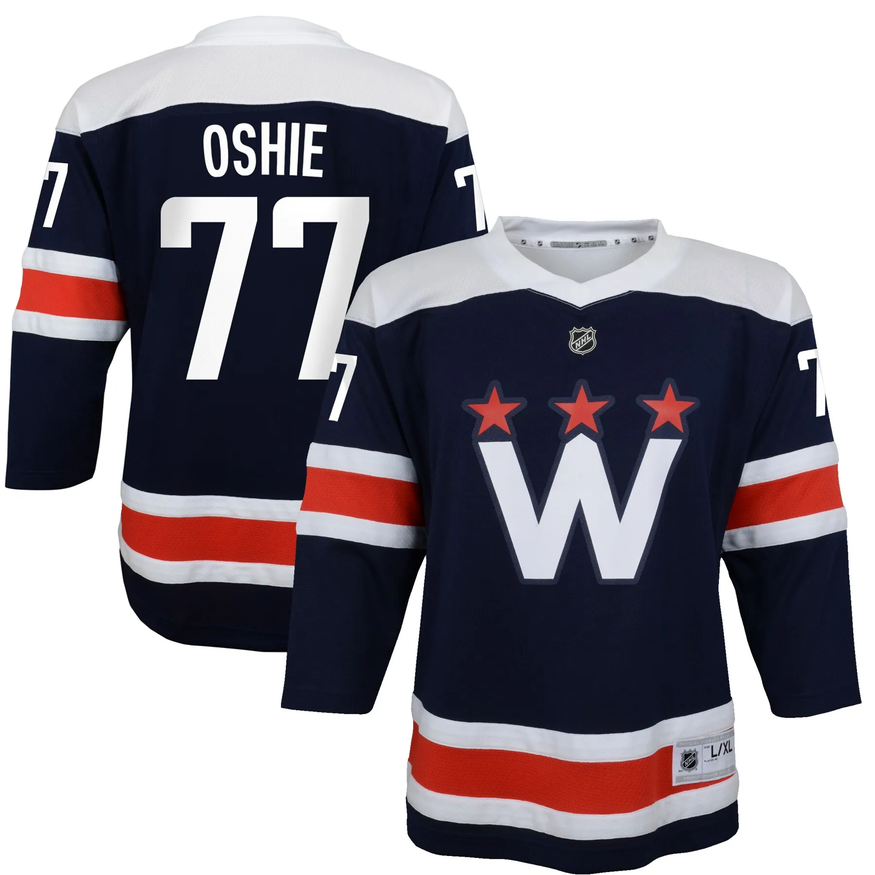 TJ Oshie Washington Capitals Youth 2020-21 Alternate Replica Player Jersey - Navy