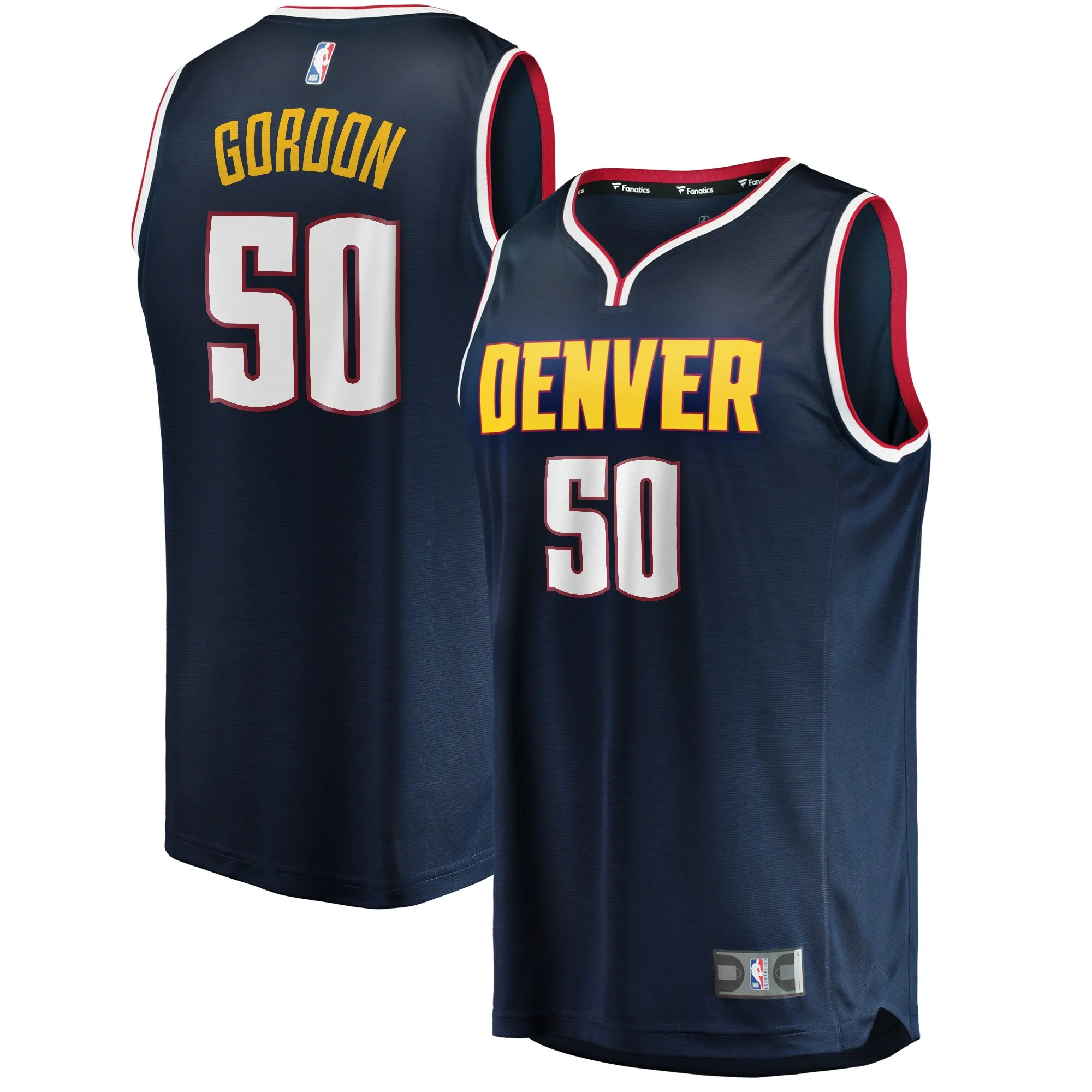 Aaron Gordon Denver Nuggets Fanatics 2020-21 Fast Break Road Replica Jersey - Icon Edition - Navy