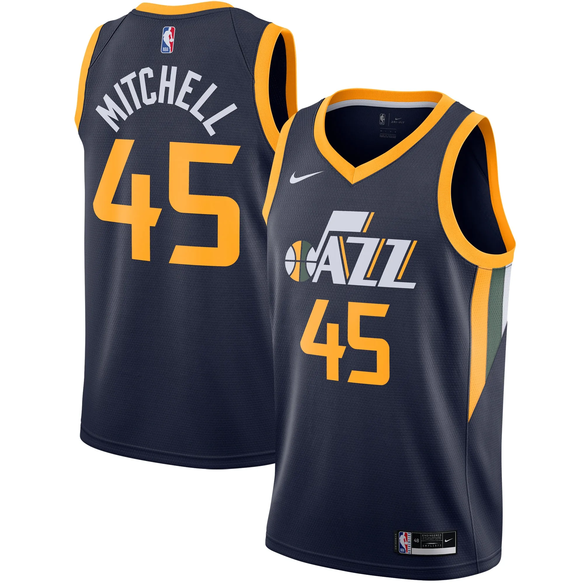 Donovan Mitchell Utah Jazz Nike 2020-21 Swingman Jersey - Navy - Icon Edition