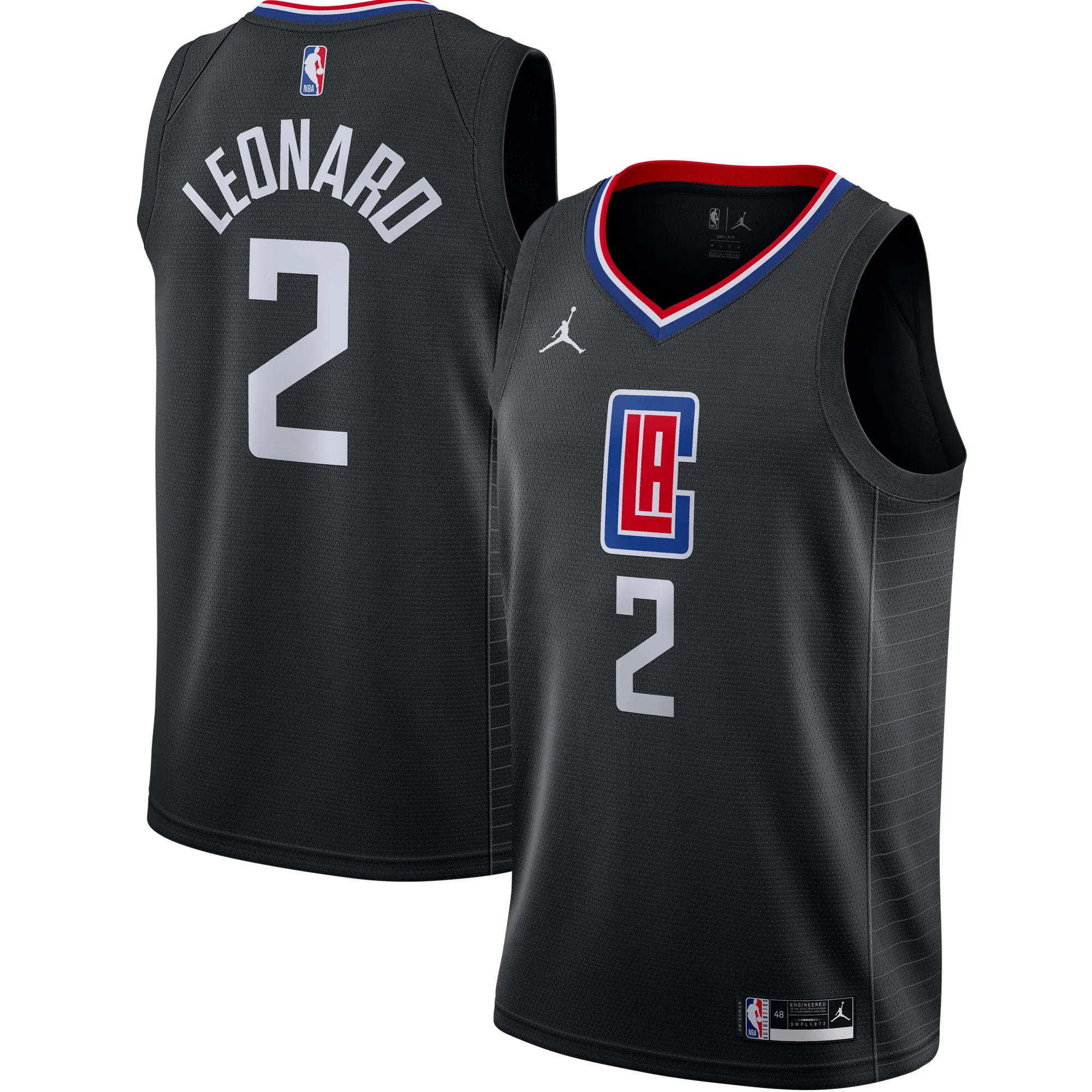 Kawhi Leonard LA Clippers Jordan Brand 2020-21 Swingman Jersey - Statement Edition - Black