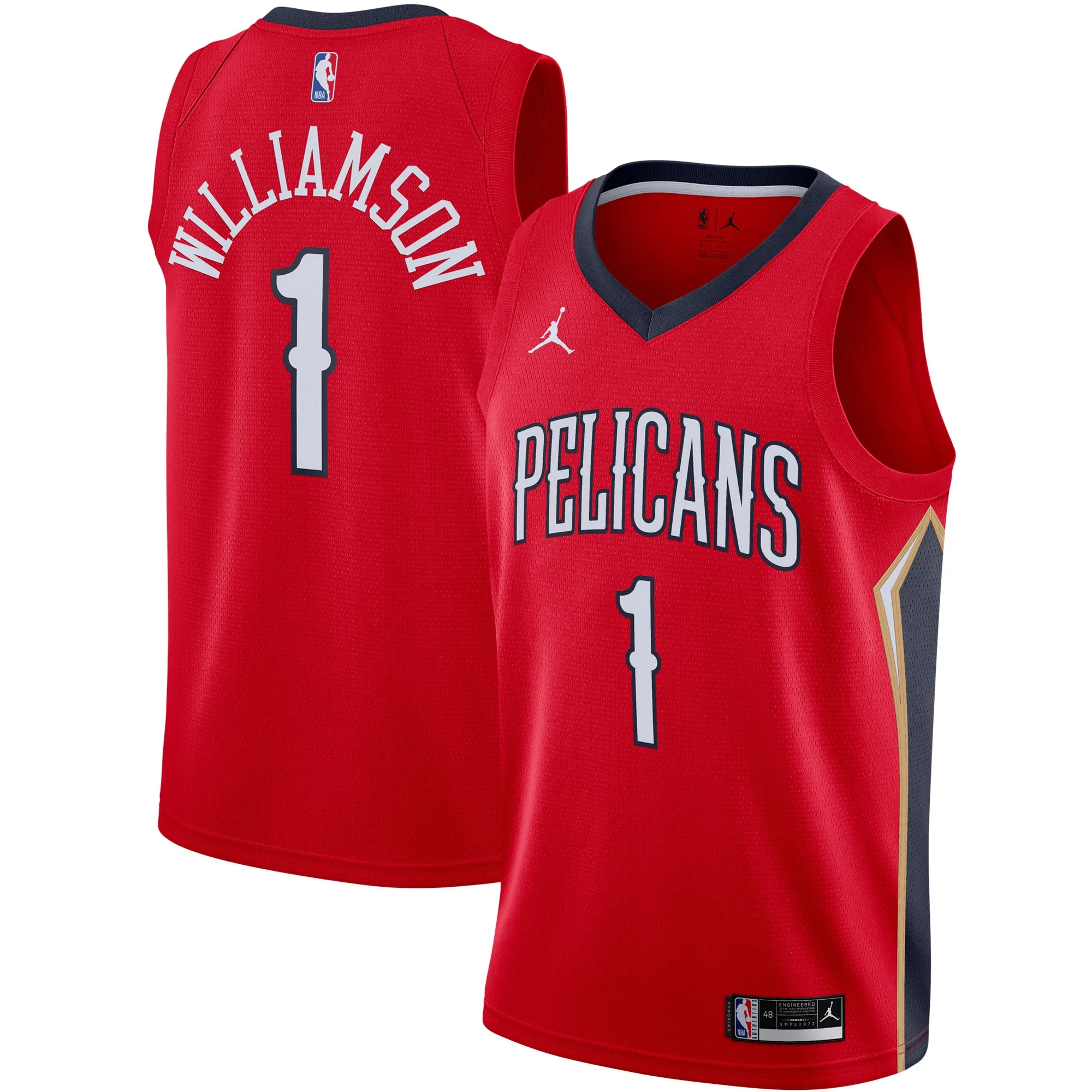 Zion Williamson New Orleans Pelicans Jordan Brand 2020-21 Swingman Jersey - Statement Edition - Red
