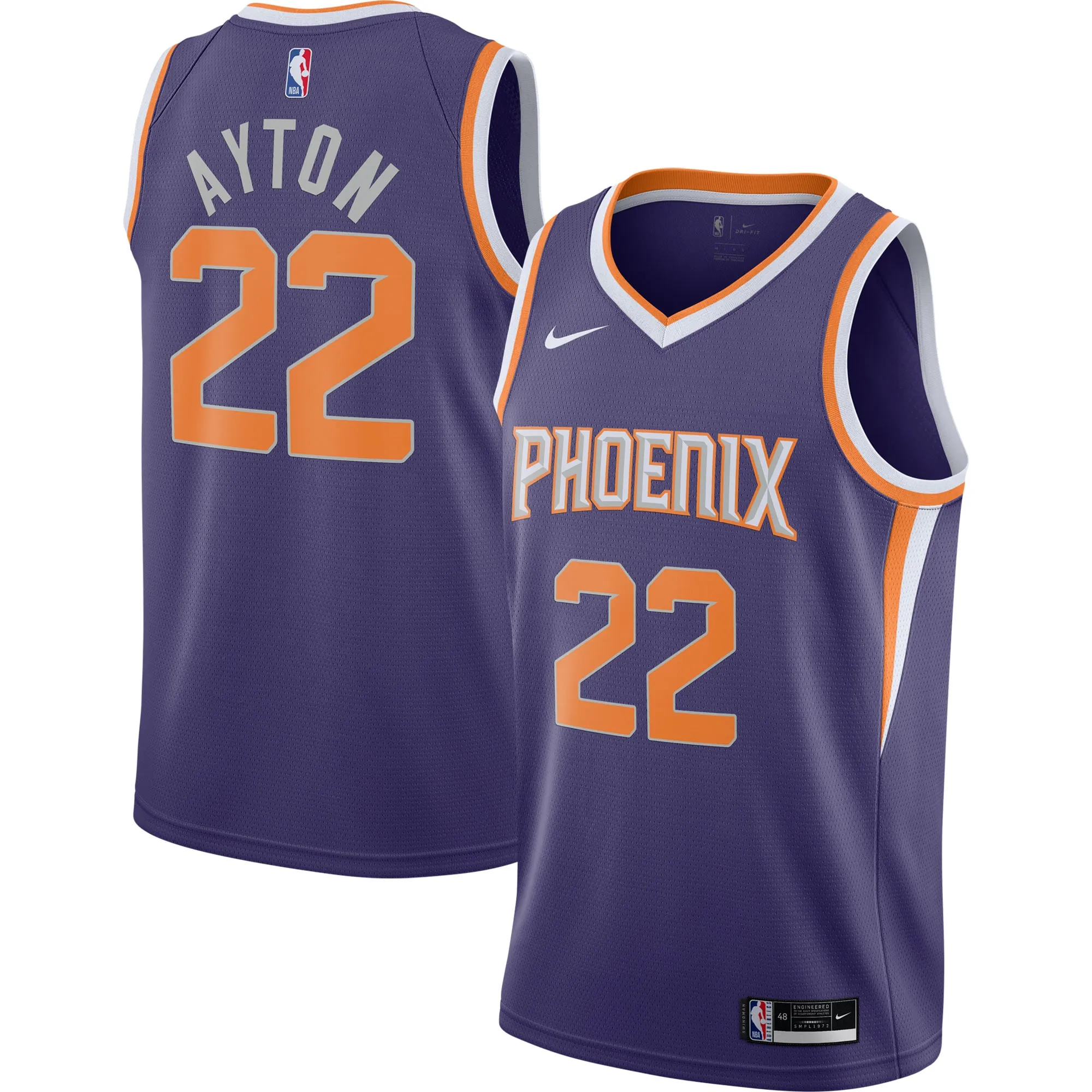 Deandre Ayton Phoenix Suns Nike 2020-21 Swingman Player Jersey - Icon Edition - Purple