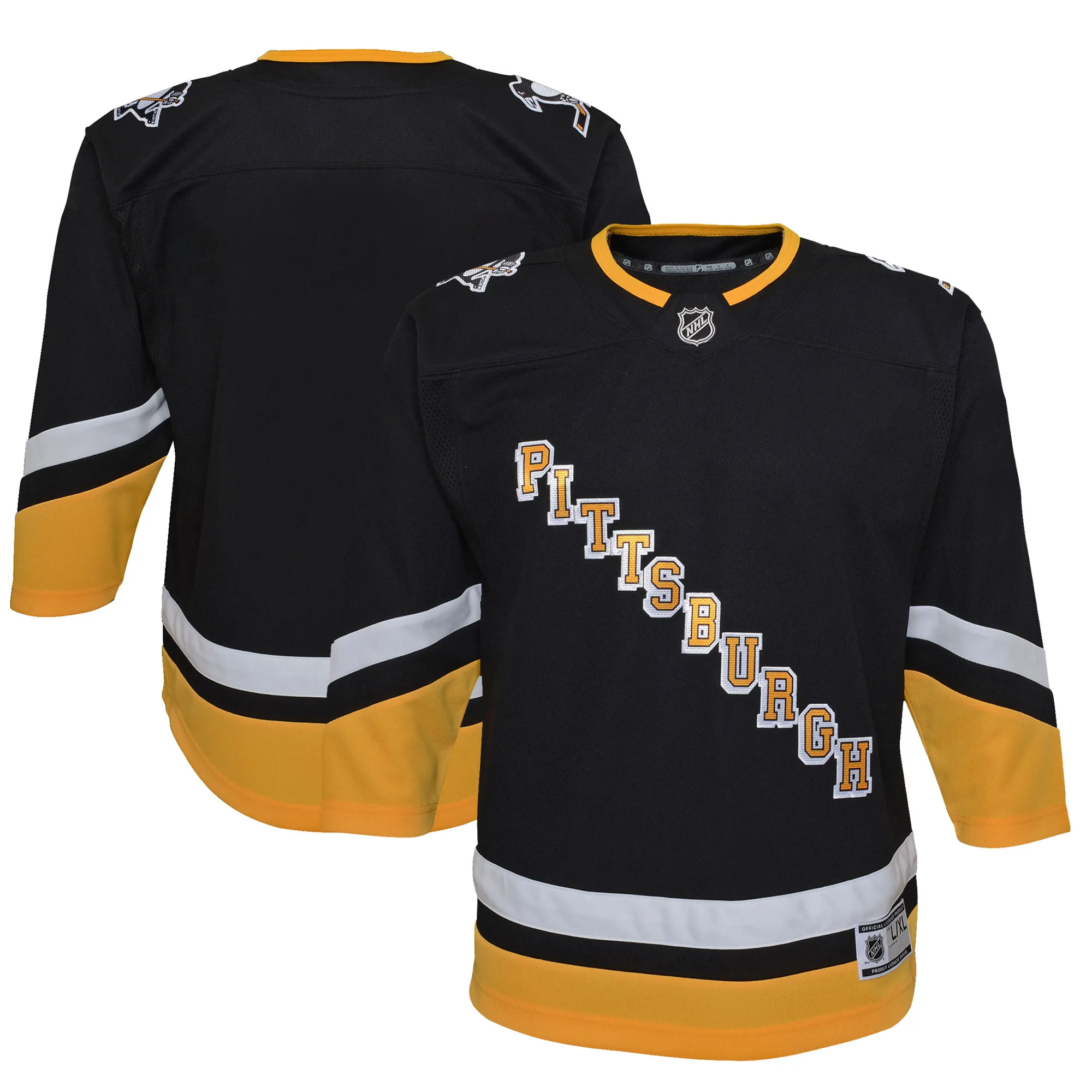 Pittsburgh Penguins Youth 2021-22 Alternate Premier Jersey - Black