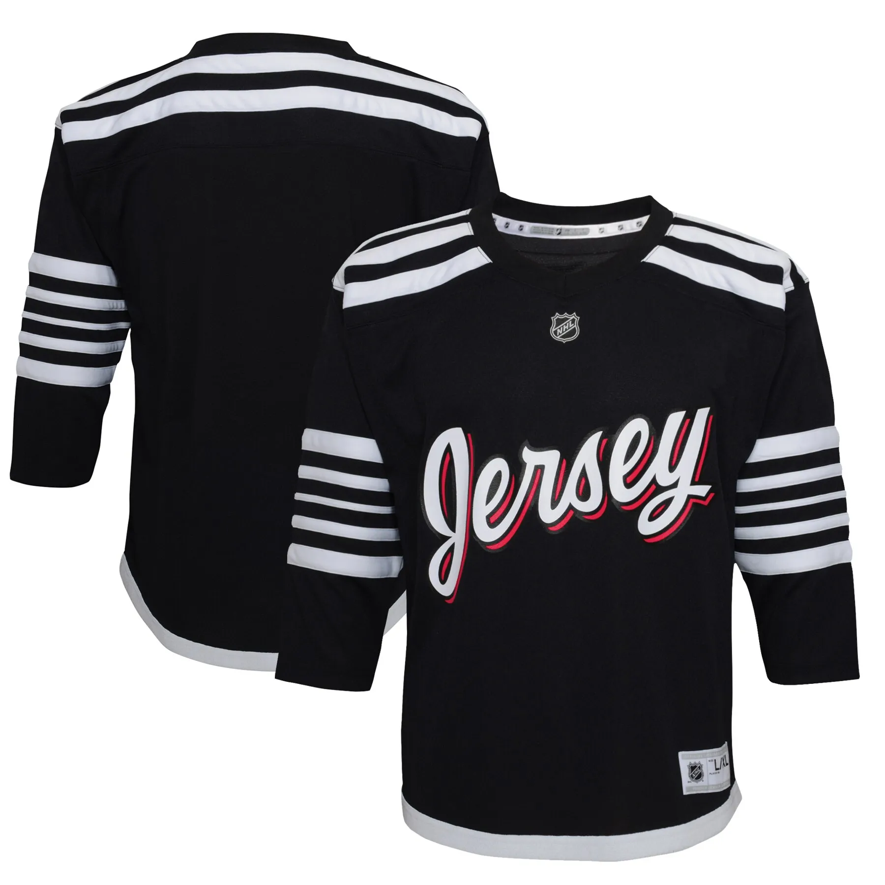 New Jersey Devils Youth 2021-22 Alternate Replica Jersey - Black
