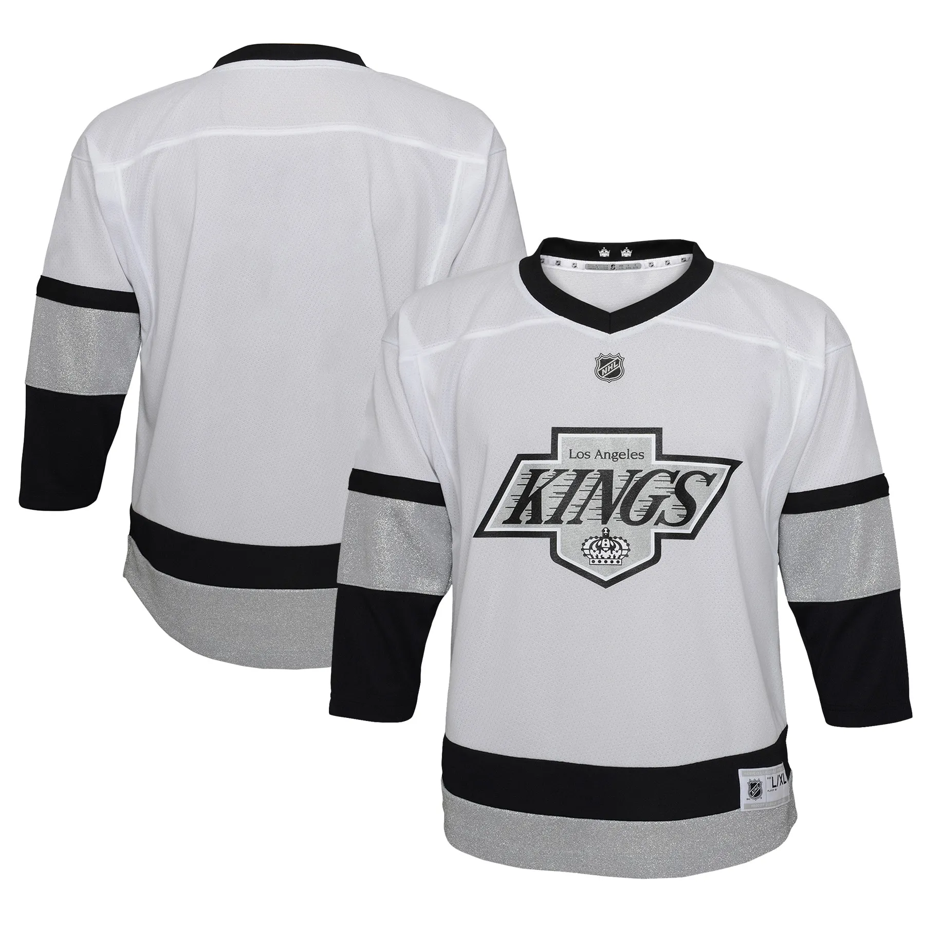 Los Angeles Kings Youth 2021-22 Alternate Replica Jersey - White