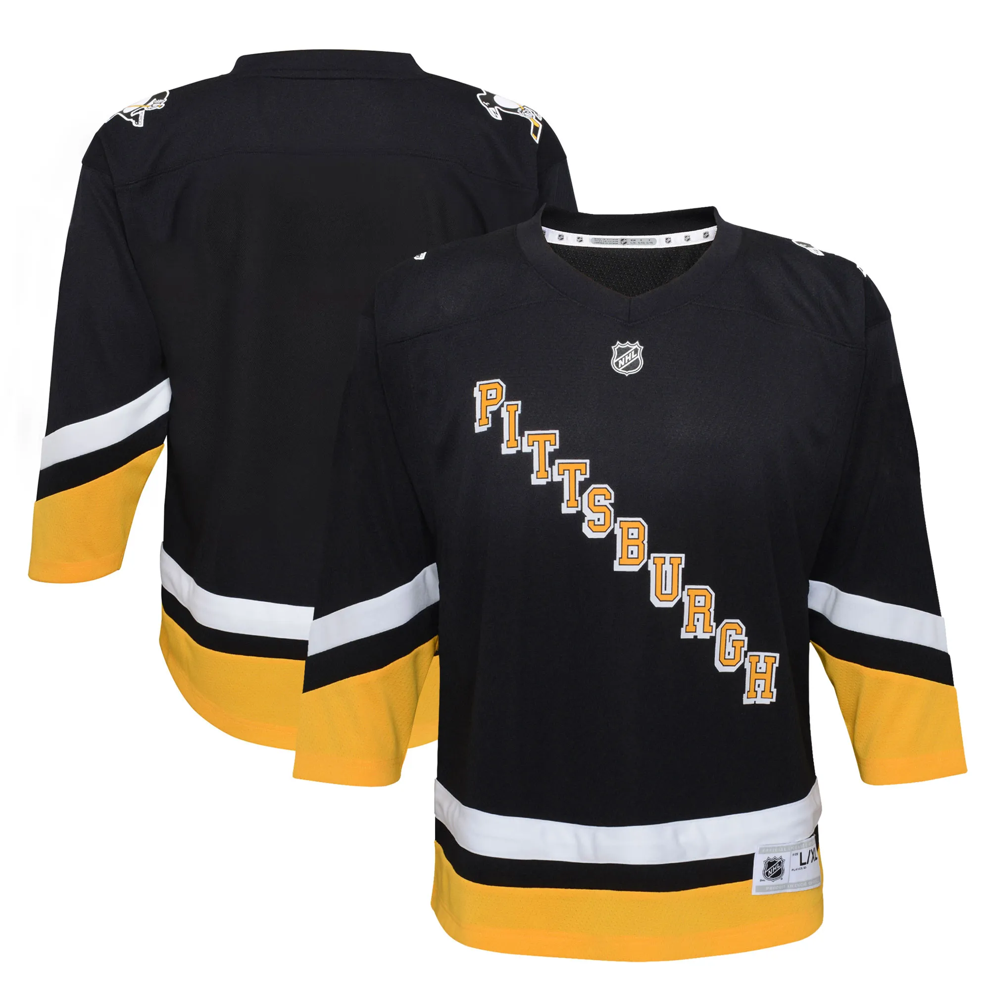 Pittsburgh Penguins Youth 2021-22 Alternate Replica Jersey - Black