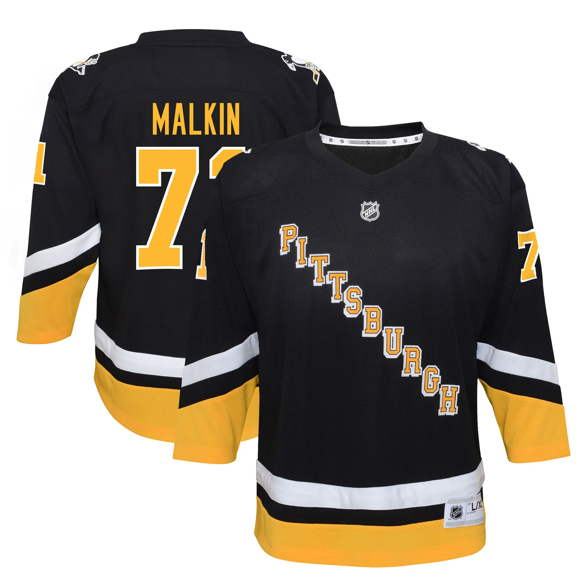Evgeni Malkin Pittsburgh Penguins Youth 2021-22 Alternate Replica Player Jersey - Black
