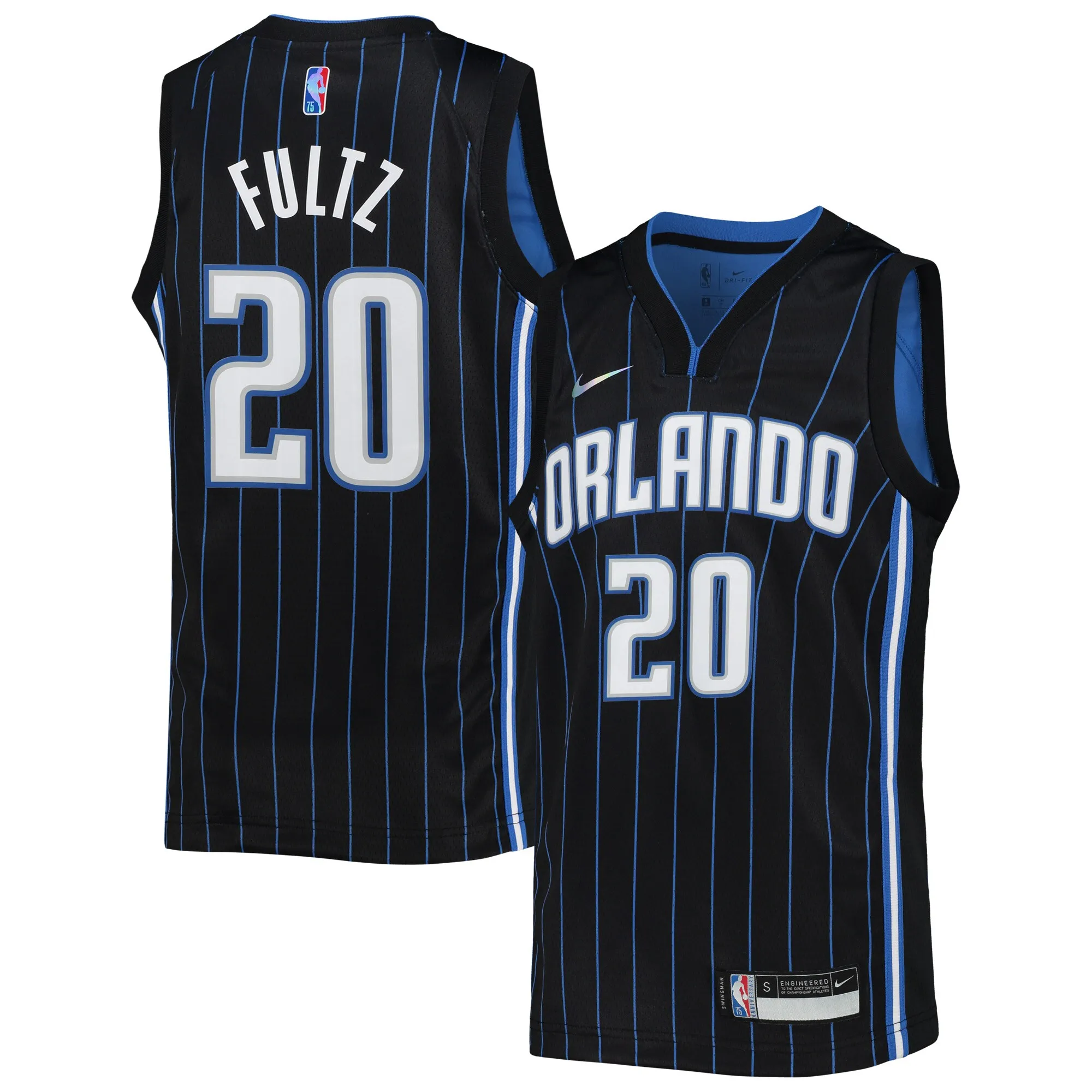 Markelle Fultz Orlando Magic Nike Youth 2021-22 Diamond Swingman Jersey - Icon Edition - Black