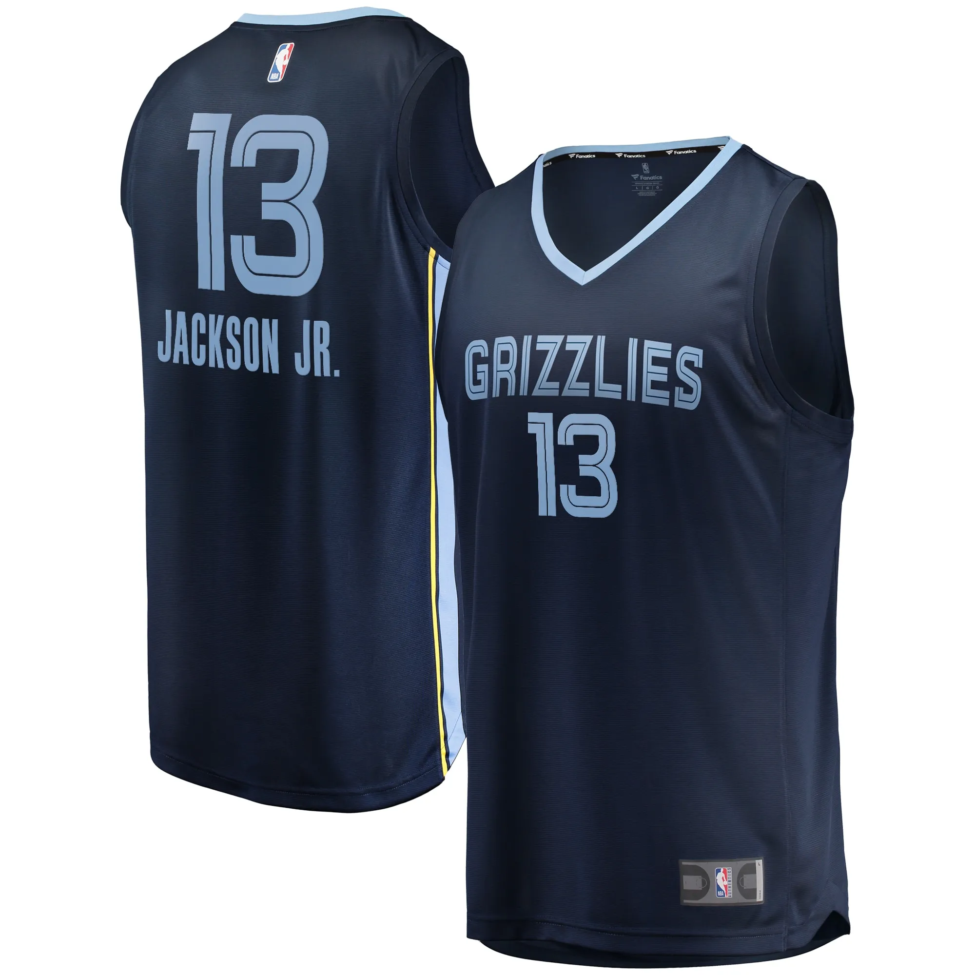 Jaren Jackson Jr. Memphis Grizzlies Fanatics Youth 2021-22 Fast Break Replica Jersey - Icon Edition - Navy
