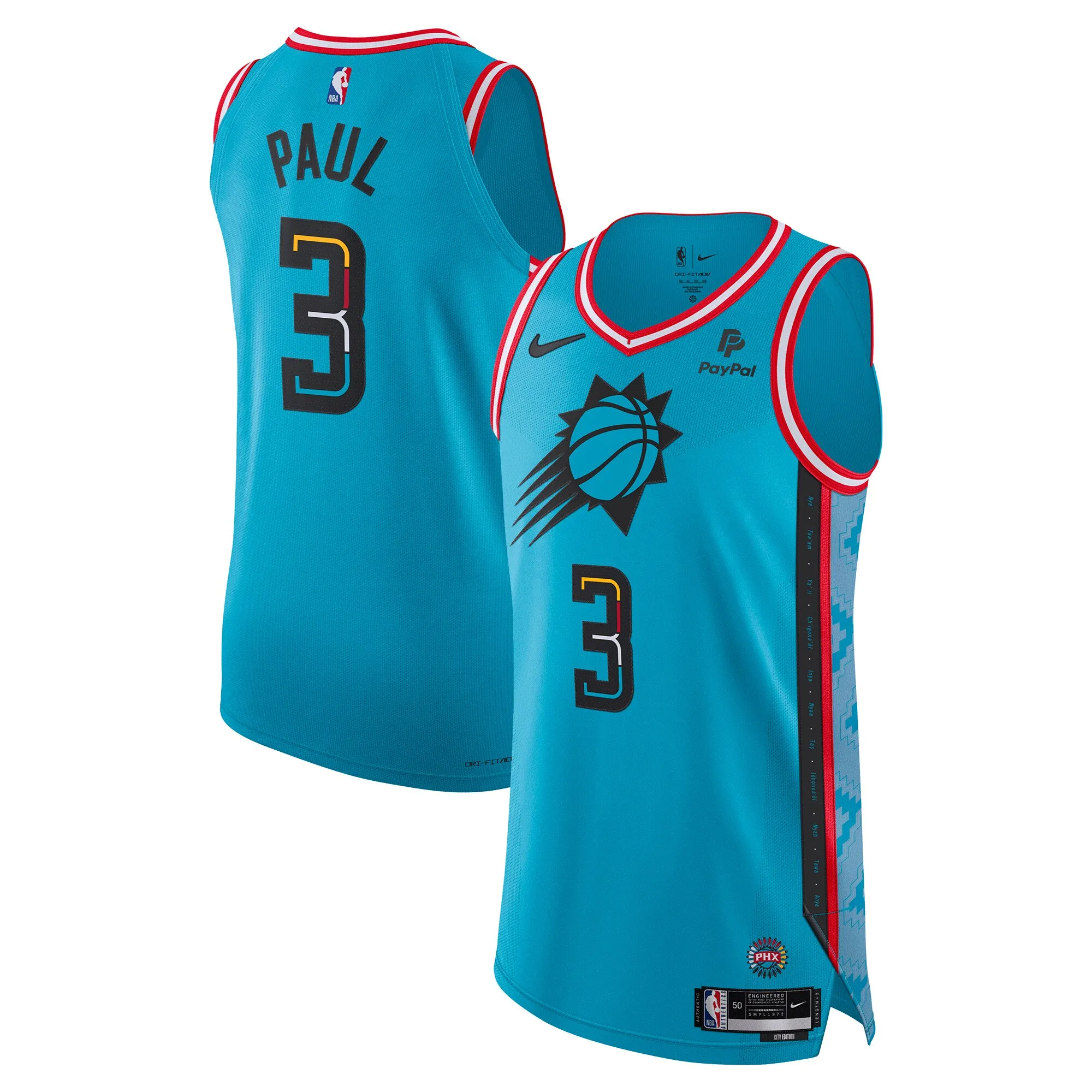Chris Paul Phoenix Suns Nike 2022-23 Authentic Jersey - City Edition - Turquoise