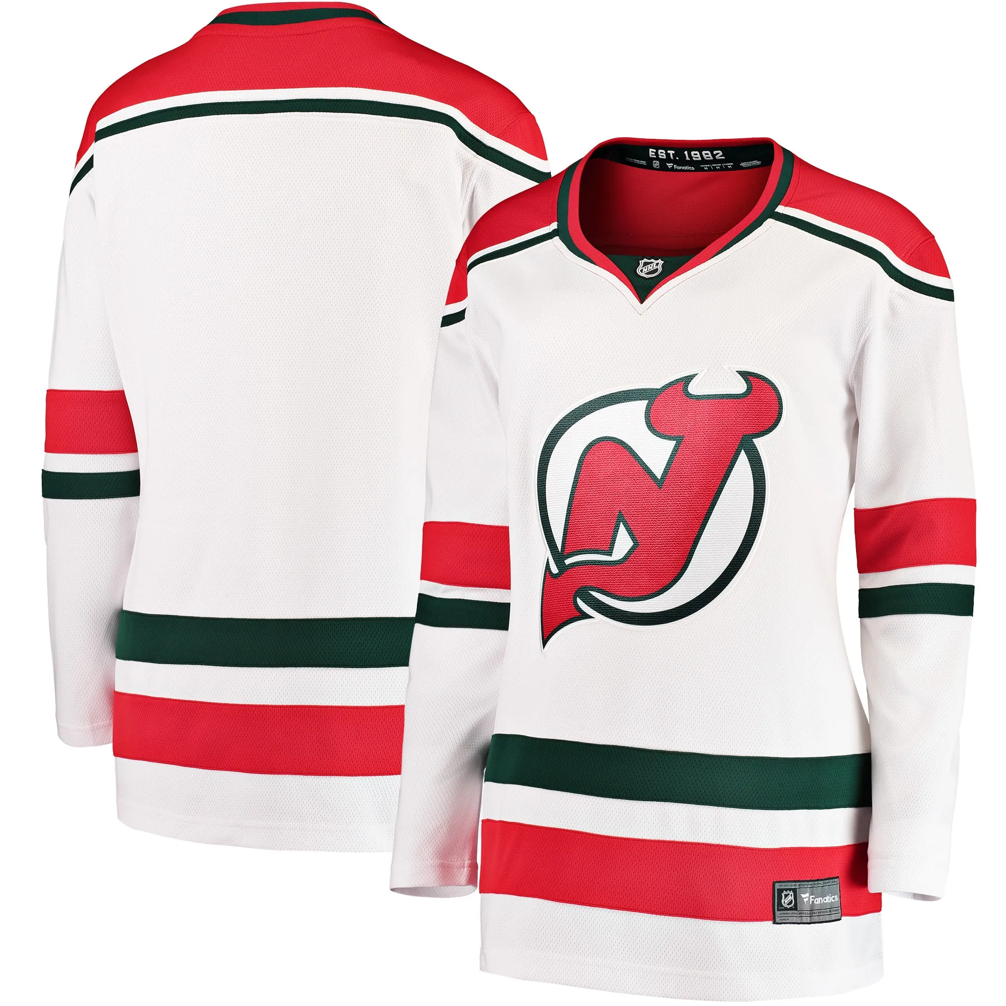 New Jersey Devils Fanatics Women's 2022-23 Heritage Premier Breakaway Jersey - White