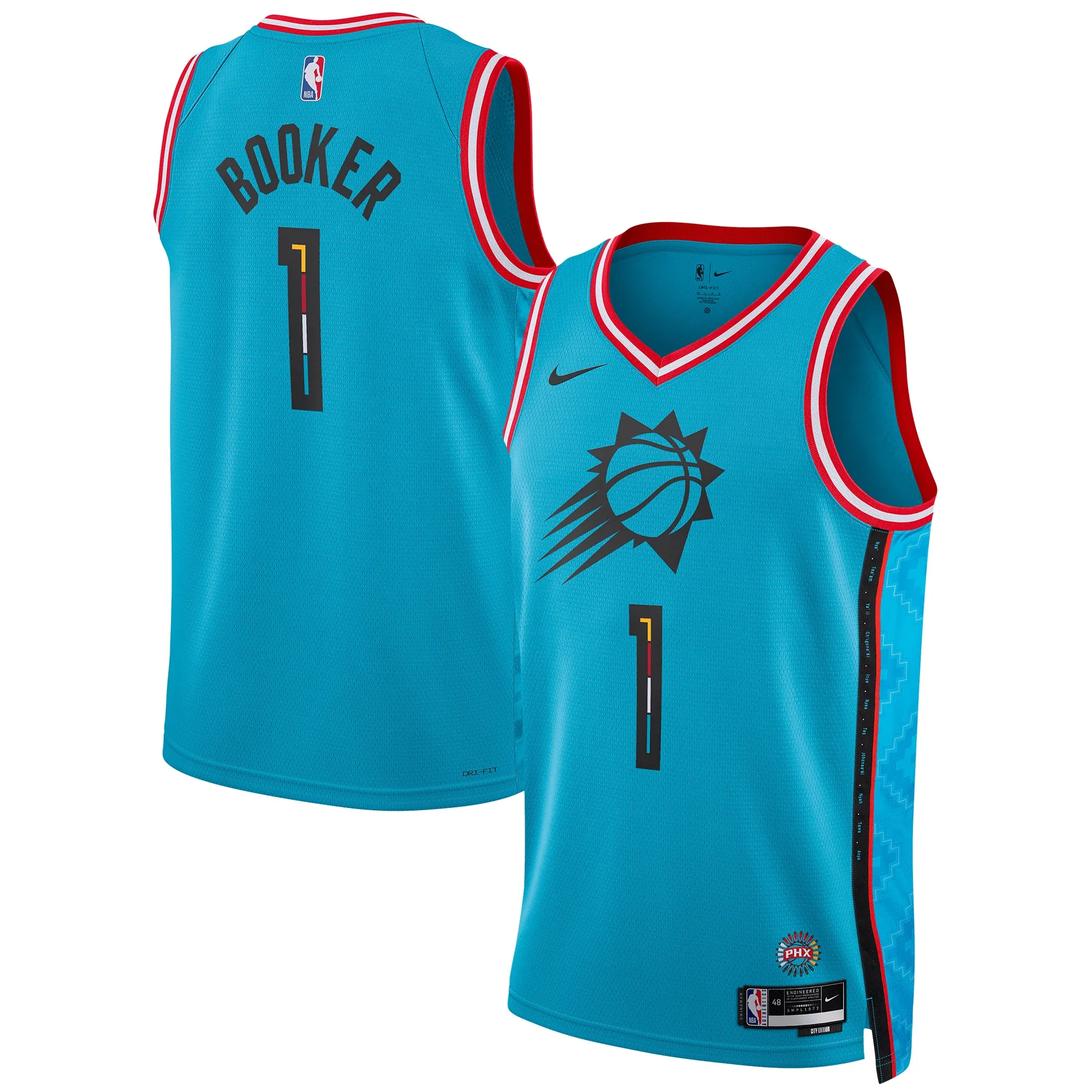 Devin Booker Phoenix Suns Nike Unisex 2022-23 Swingman Jersey - City Edition - Turquoise