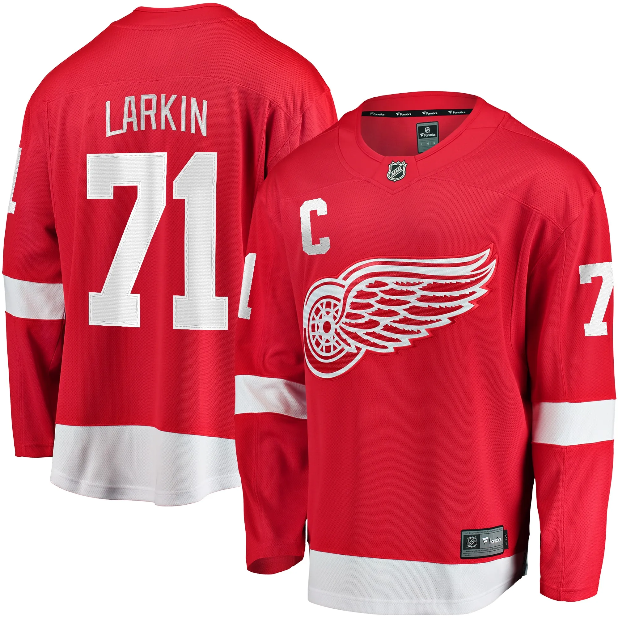 Dylan Larkin Detroit Red Wings Fanatics 2023-24 Captain Breakaway Player Jersey - Red