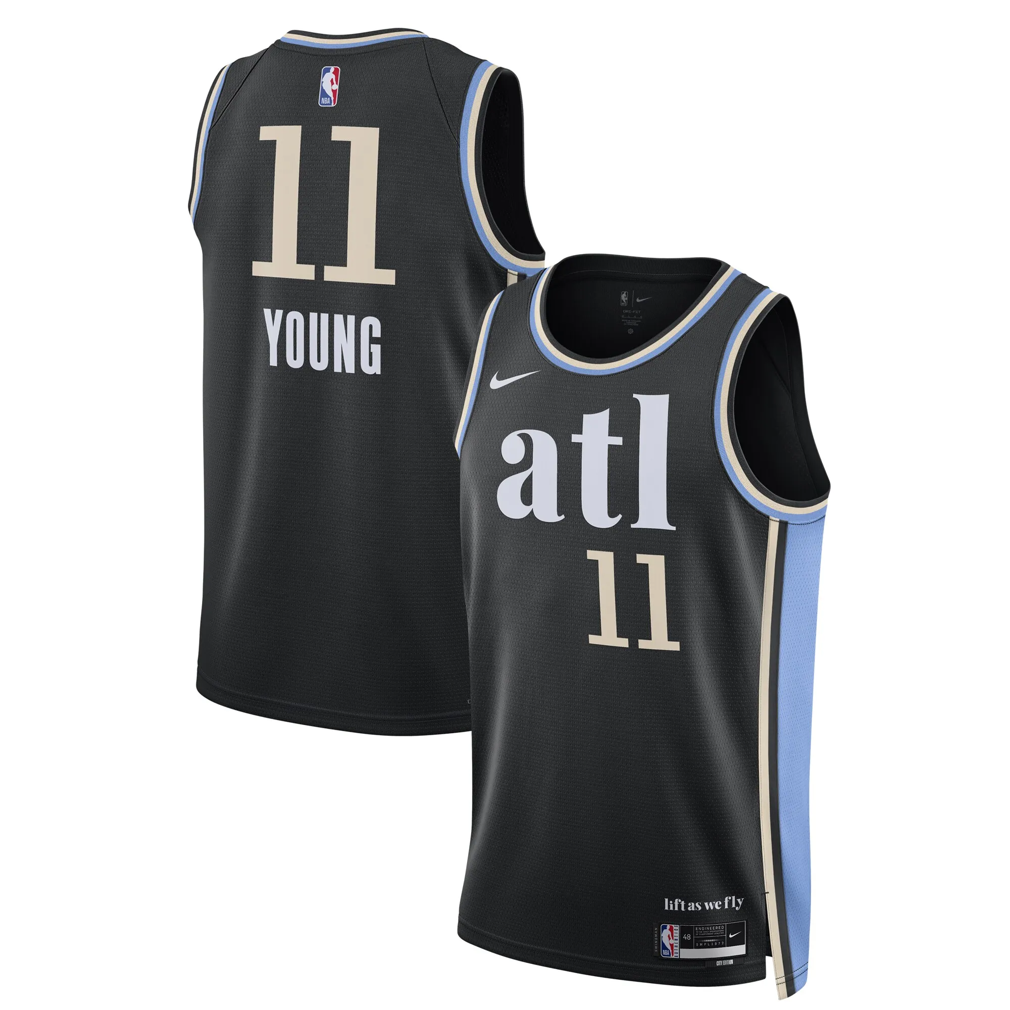 Trae Young Atlanta Hawks Nike Unisex 2023-24 Swingman Jersey - Black - City Edition