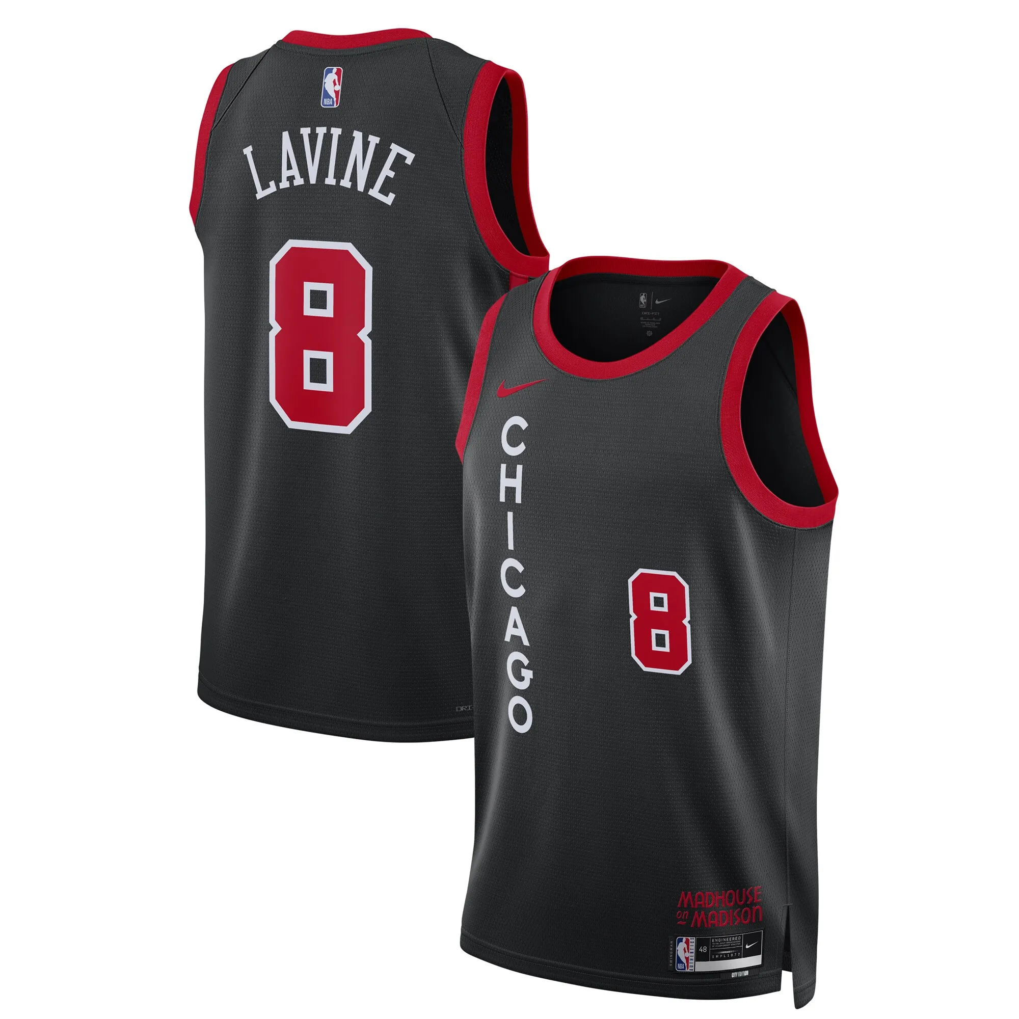 Zach LaVine Chicago Bulls Nike Unisex 2023-24 Swingman Jersey - Black - City Edition