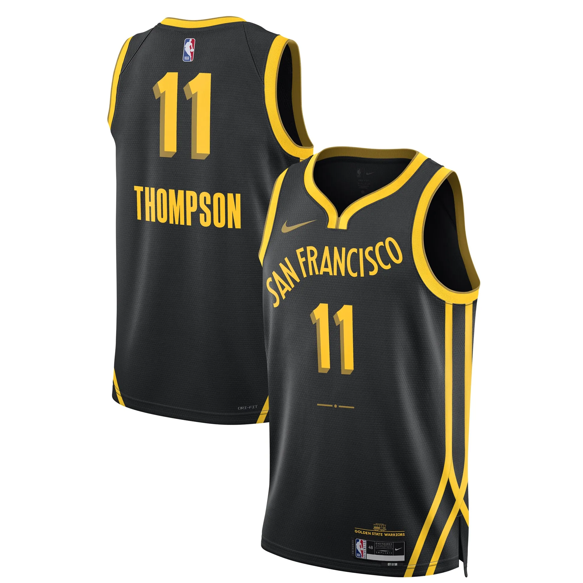 Klay Thompson Golden State Warriors Nike Unisex 2023-24 Swingman Jersey - Black - City Edition