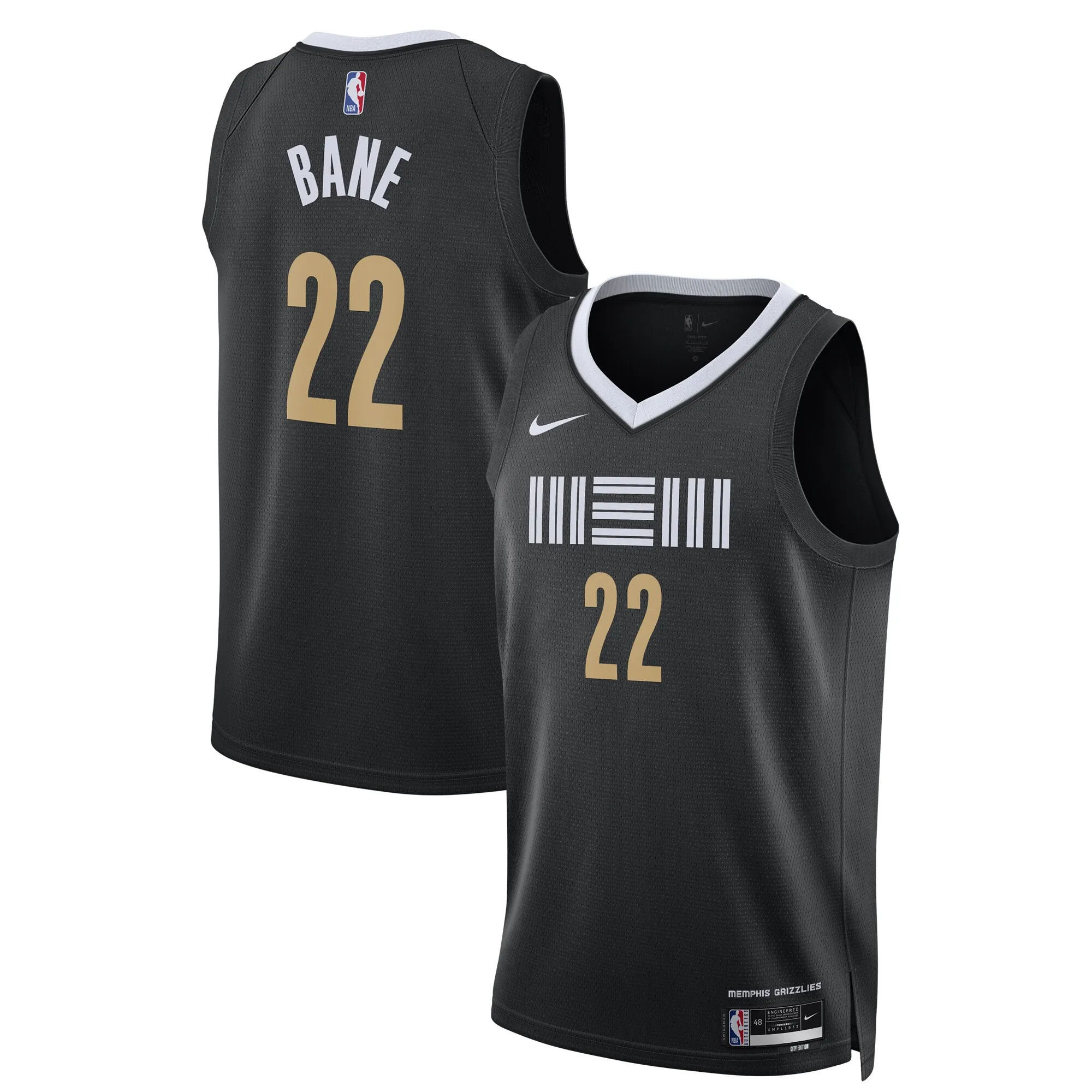 Desmond Bane Memphis Grizzlies Nike Unisex 2023-24 Swingman Jersey - Black - City Edition