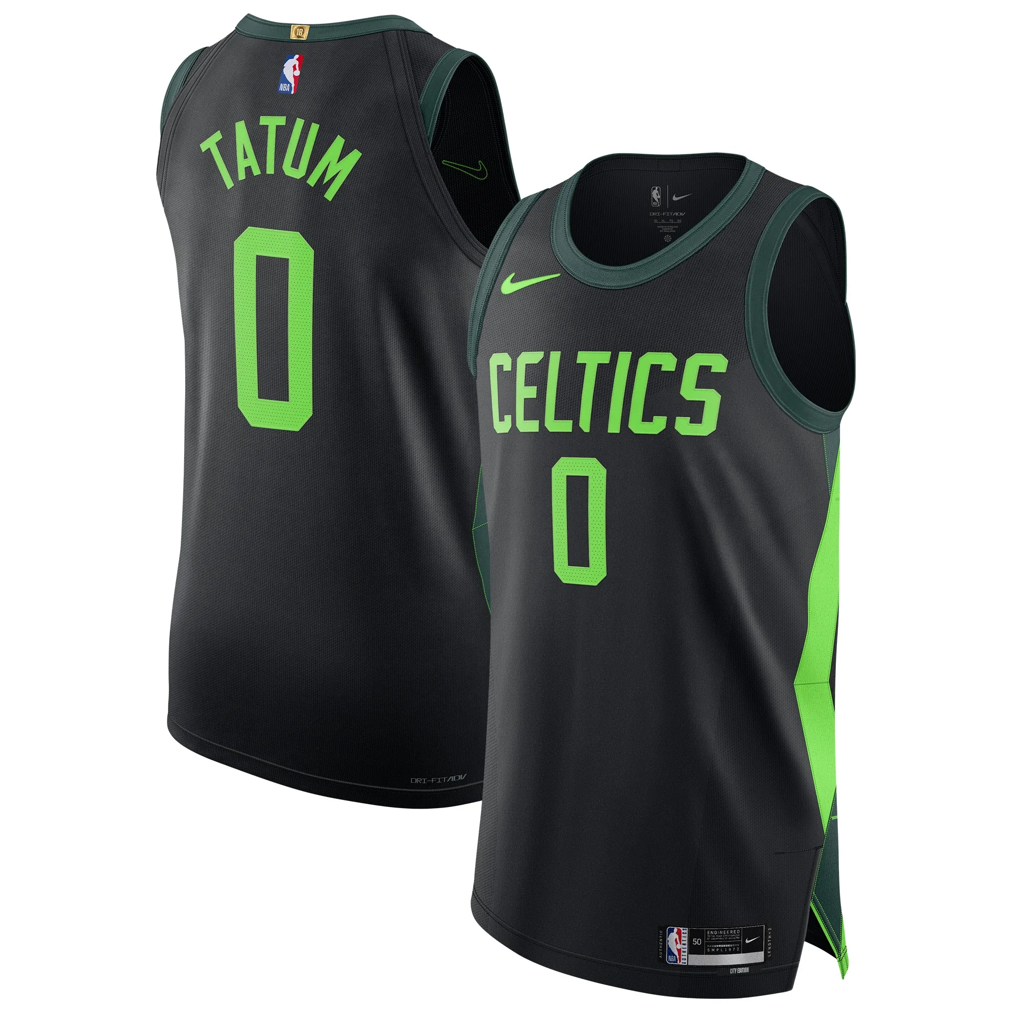 Jayson Tatum Boston Celtics Nike 2024-25 Authentic Player Jersey - City Edition - Black