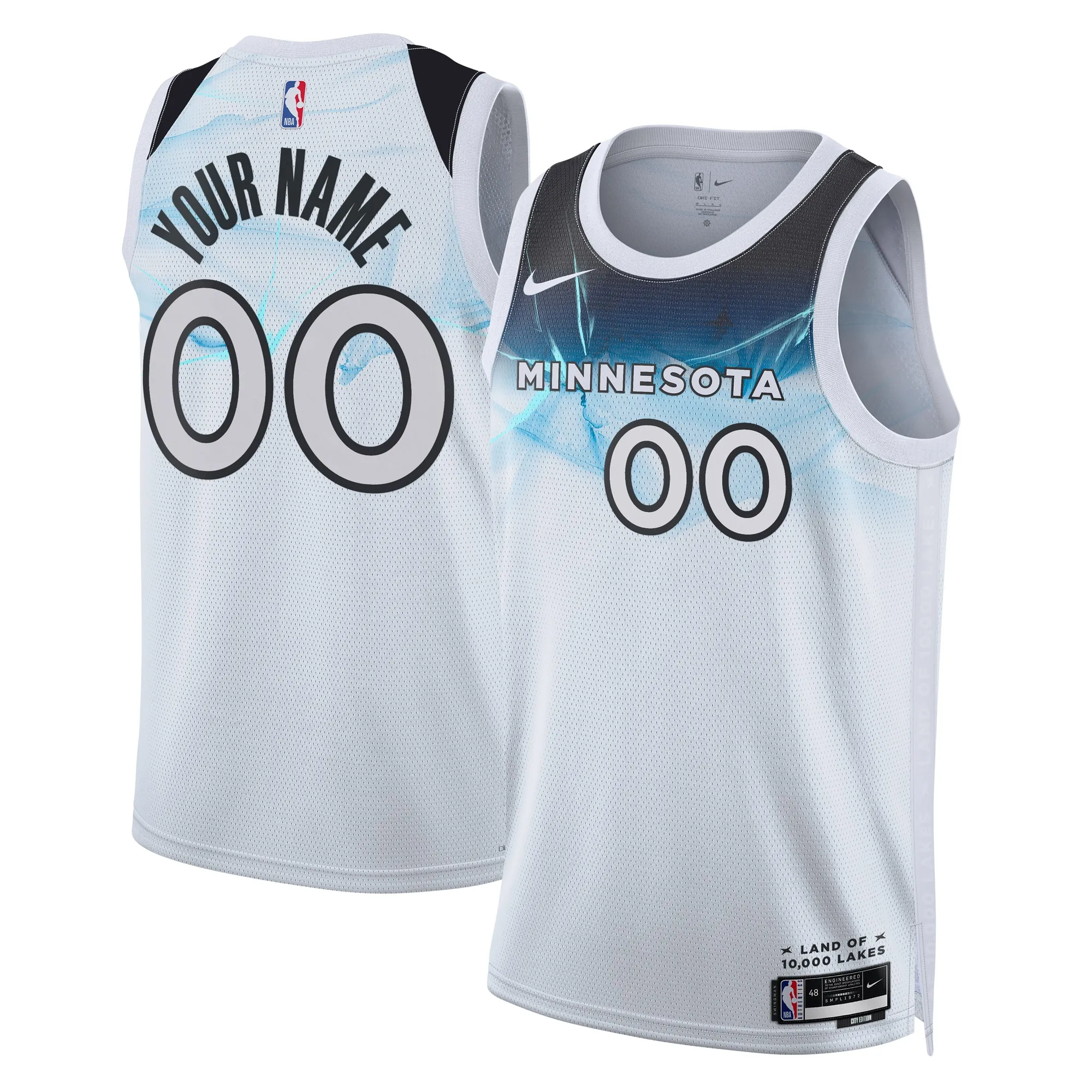 Minnesota Timberwolves Nike Unisex 2024-25 Custom Swingman Jersey - City Edition - White