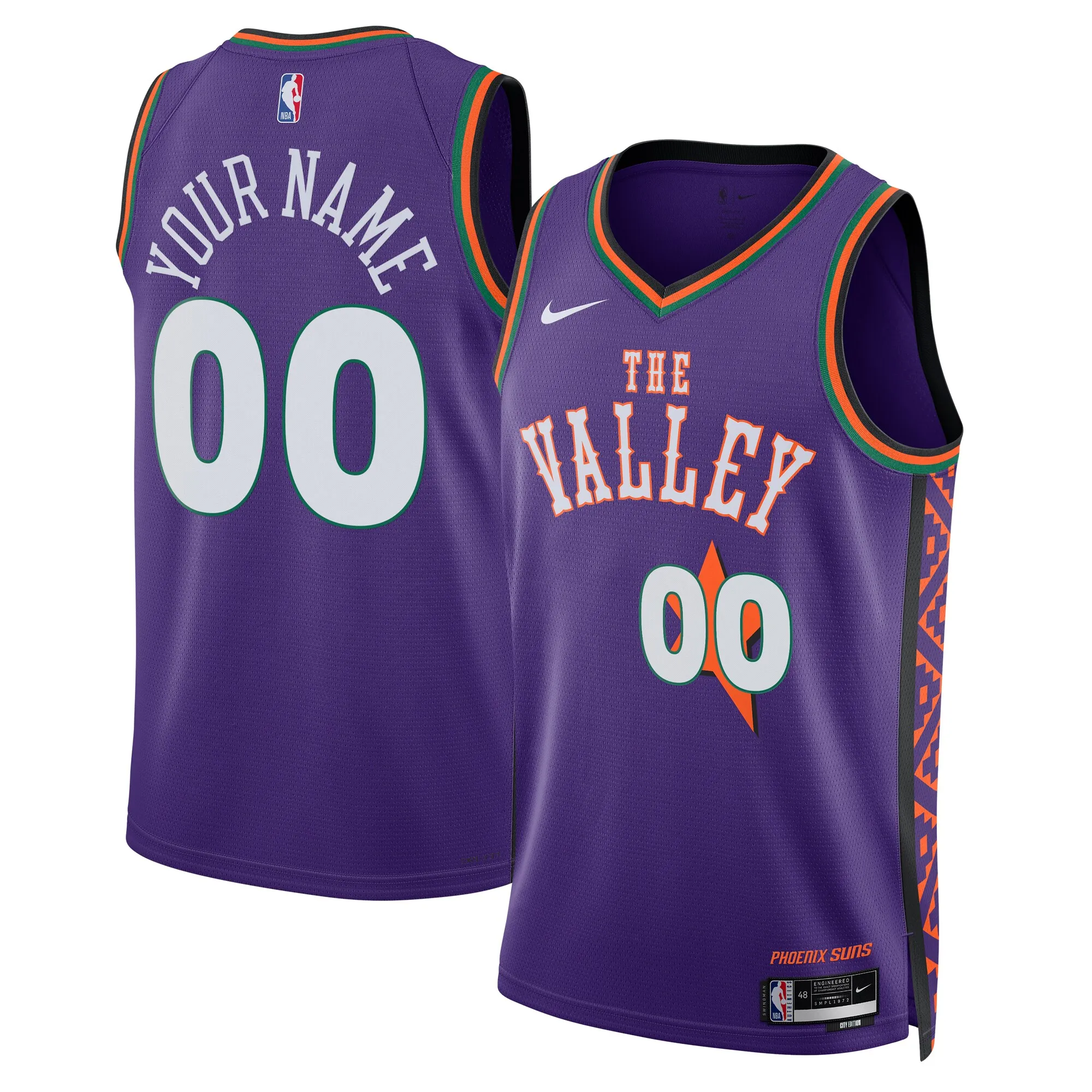 Phoenix Suns Nike Unisex 2024-25 Custom Swingman Jersey - City Edition - Purple