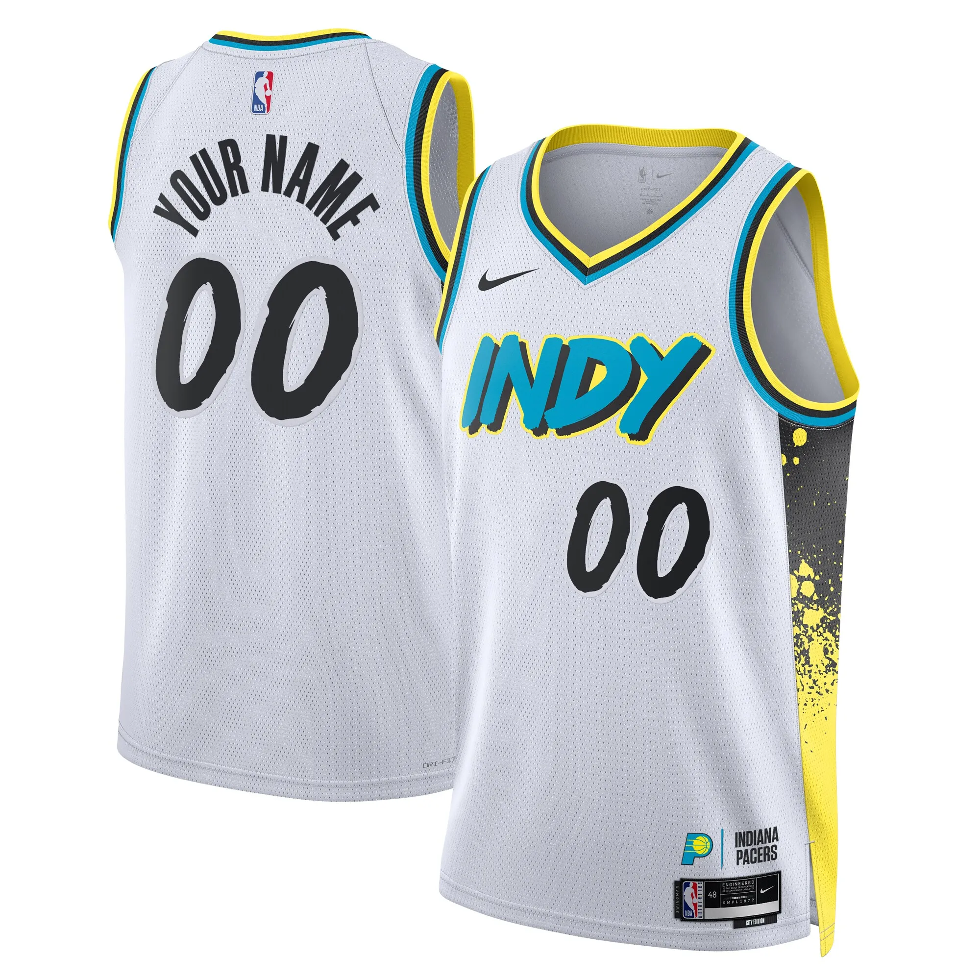 Indiana Pacers Nike Unisex 2024-25 Custom Swingman Jersey - City Edition - White